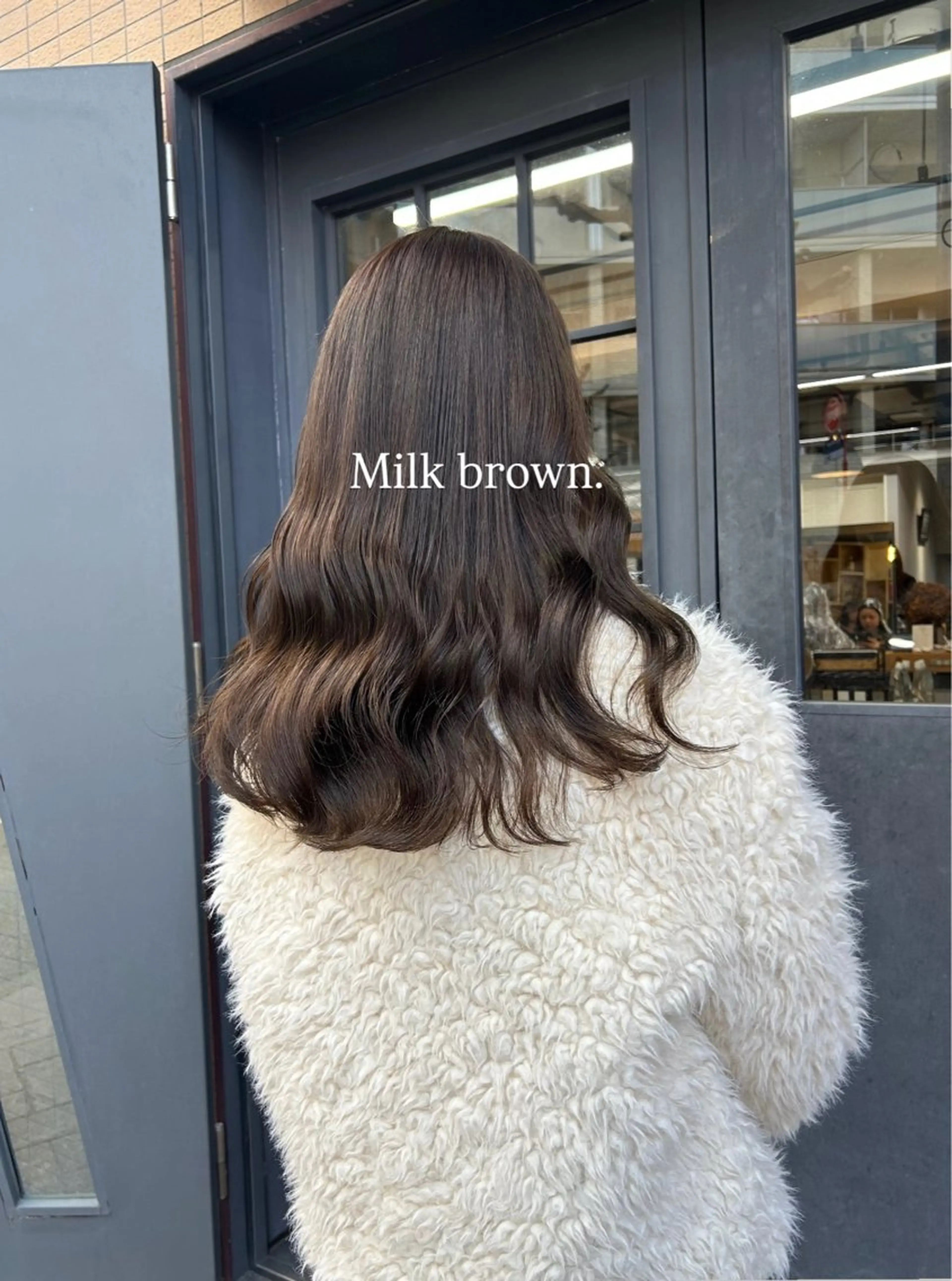 ミディアム カラー ブラウンカラー くすみブラウン カット ヘアカラー トリートメント ROCCOeast Rukaのヘアスタイル