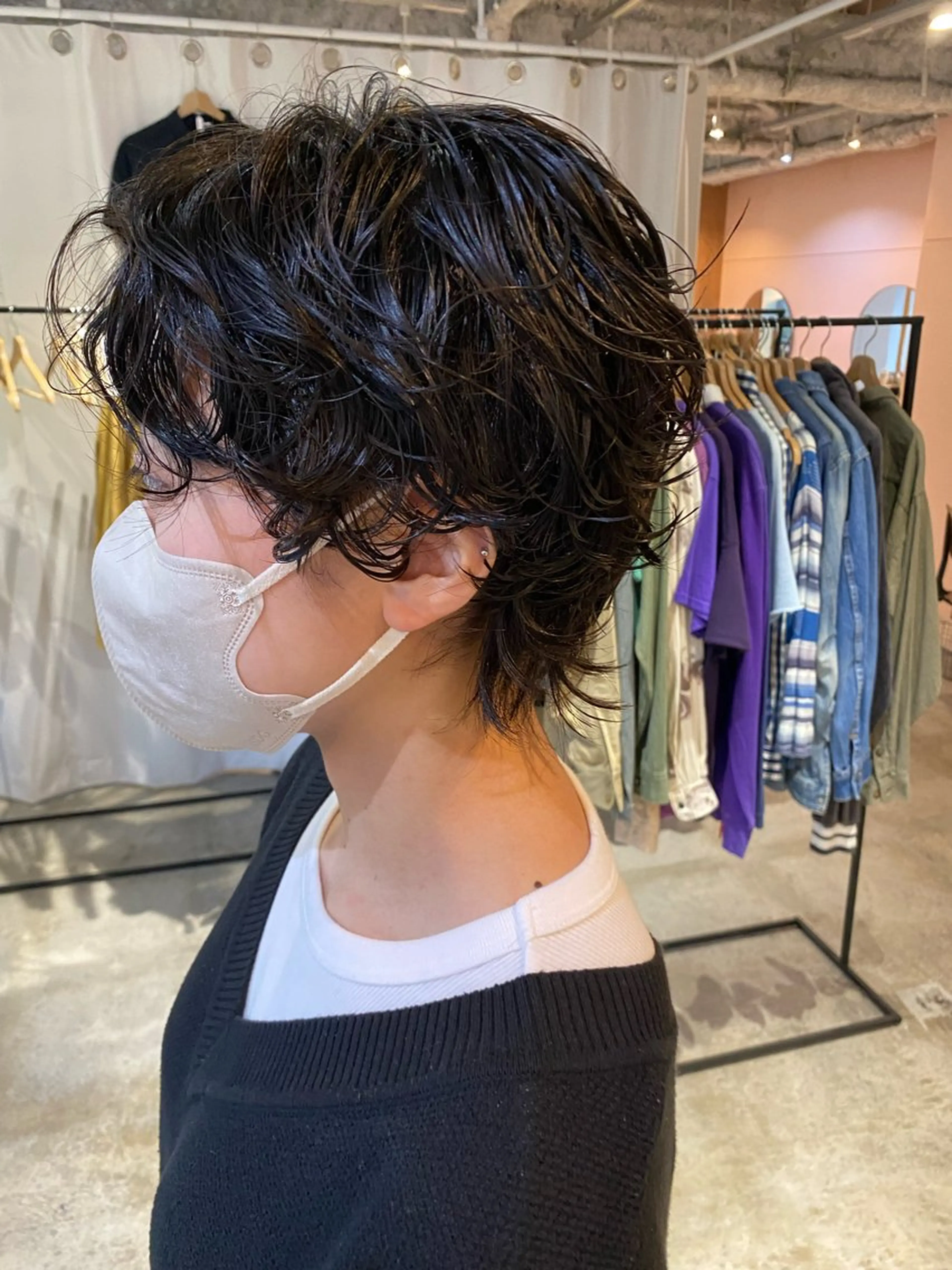 ショート カラー パーマ カット パーマ トリートメント Hayashi Shioriのヘアスタイル