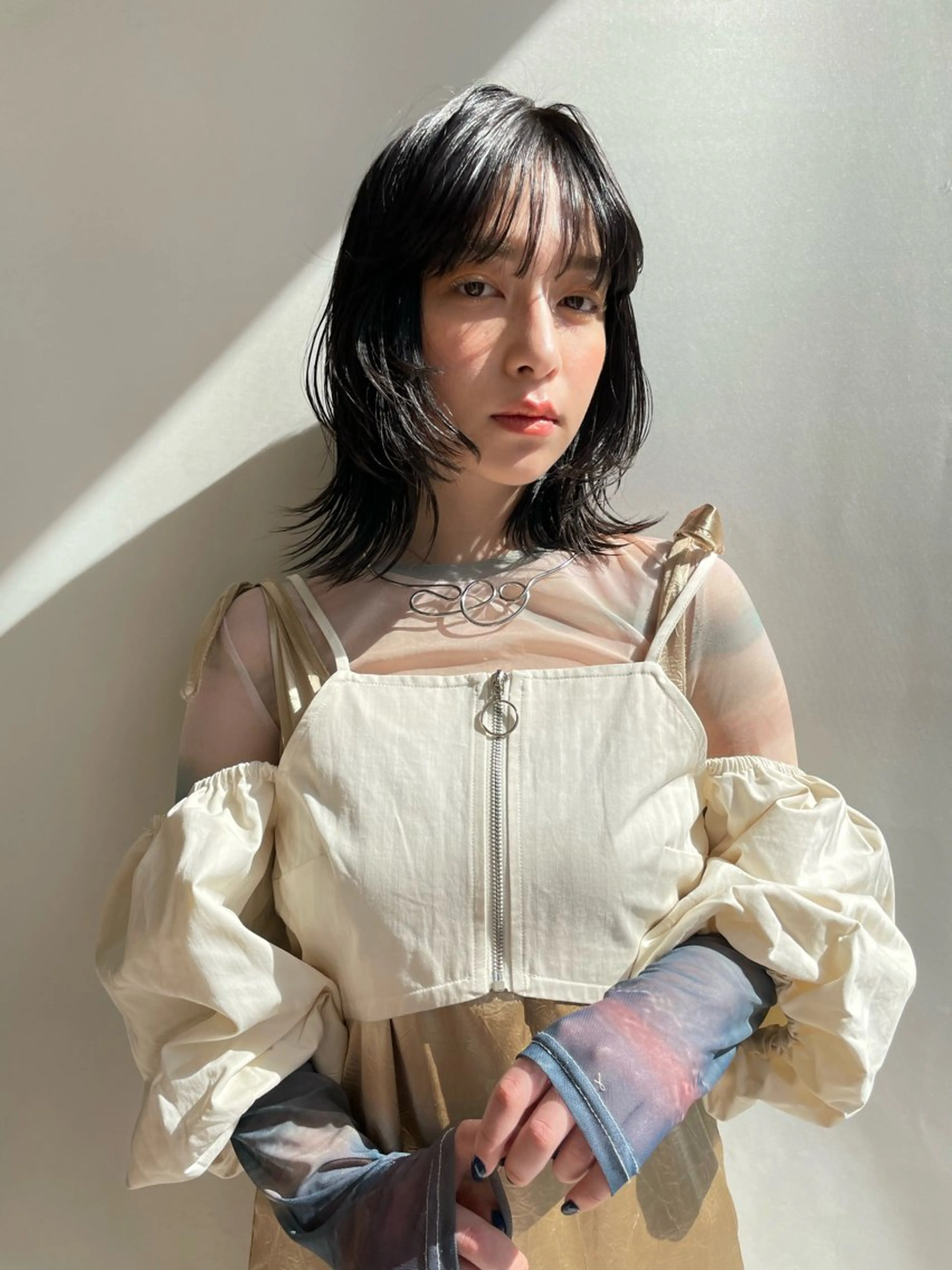 ミディアム カラー カット ヘアカラー トリートメント hibiki/セット /透明感カラーのヘアスタイル