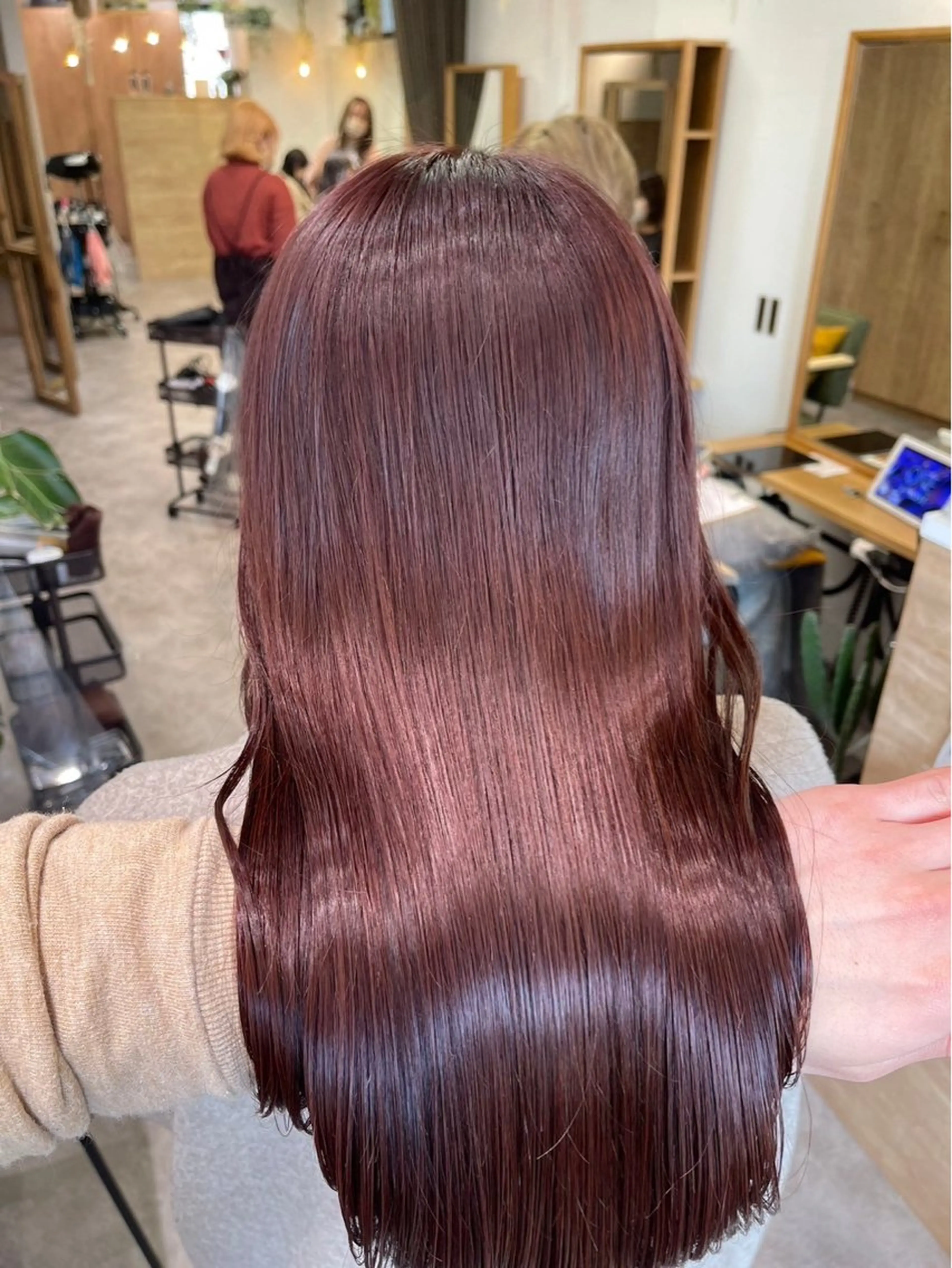 ロング カット 縮毛矯正 トリートメント ヘッドスパ ヘアセット 暖色レイヤー 🥀REIRIのヘアスタイル