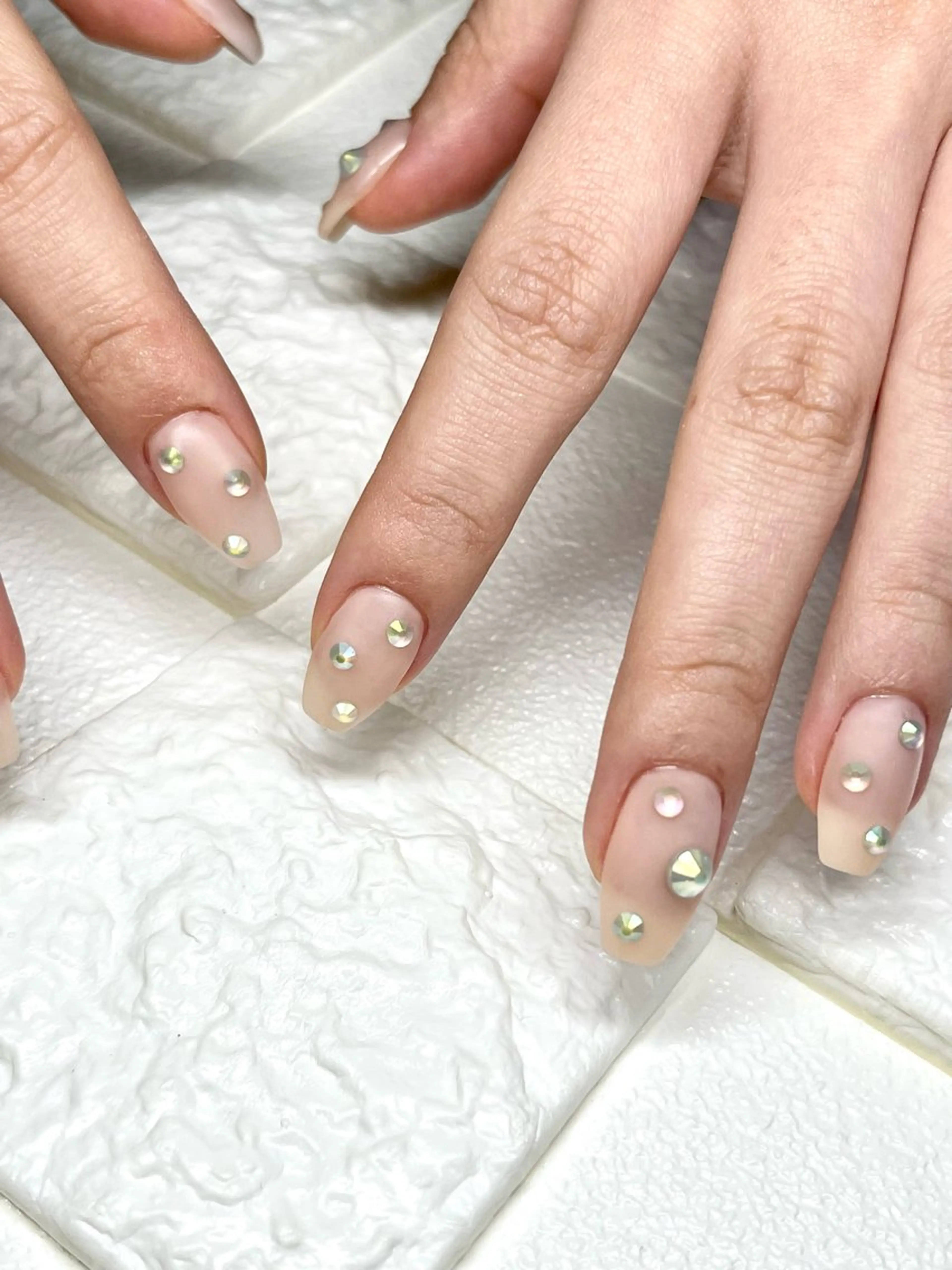 ネイル マットネイル ハンドネイル まり りぃ〜んのネイルデザイン