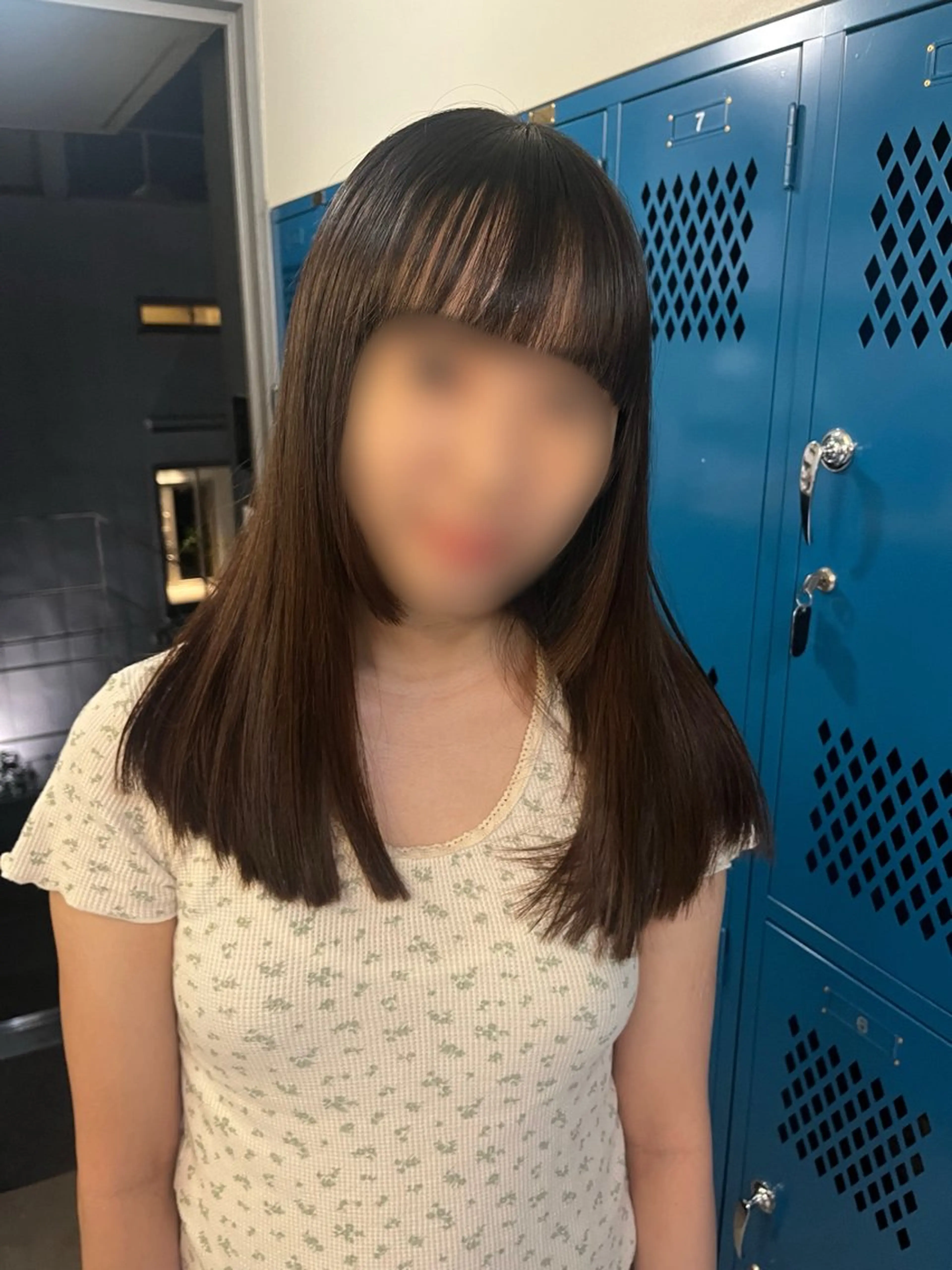 ロング 姫カット カット 無料カット/ハイ トーンカラー/きらのヘアスタイル