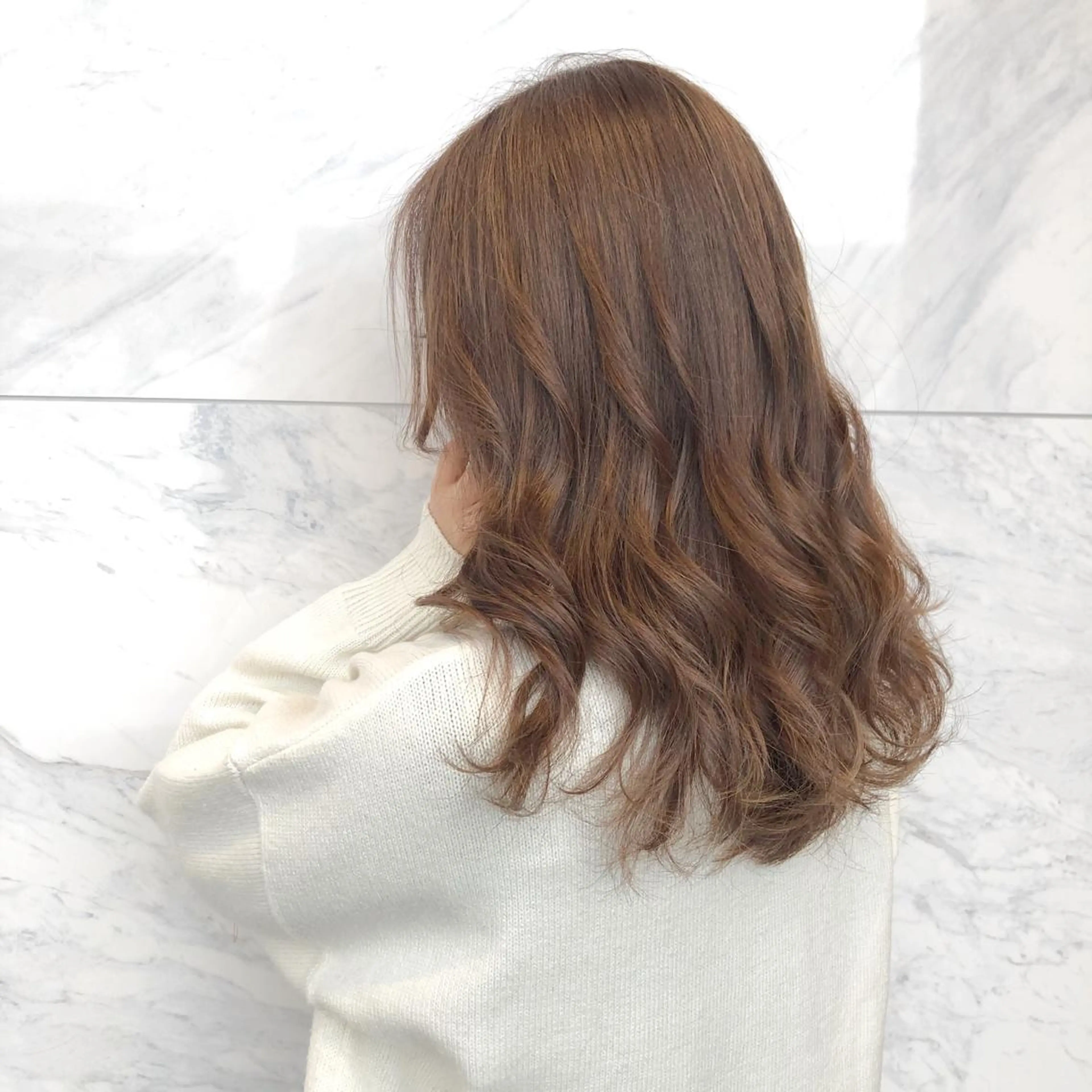 ミディアム カラー ヘアアレンジ 吉野 優子のマツエク・マツパデザイン