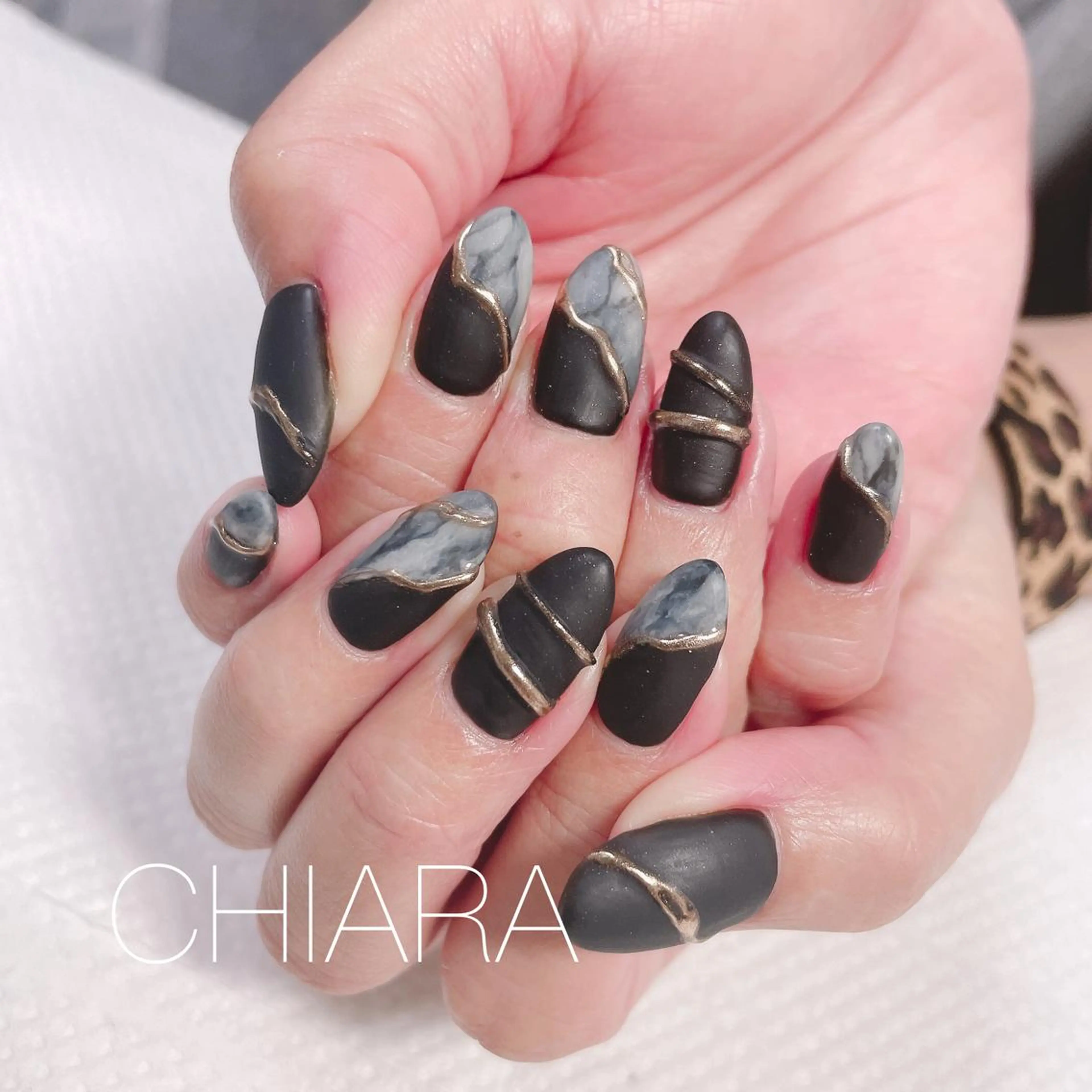 ネイル マットネイル ミラーネイル ハンドネイル CHIARA nailsのネイルデザイン