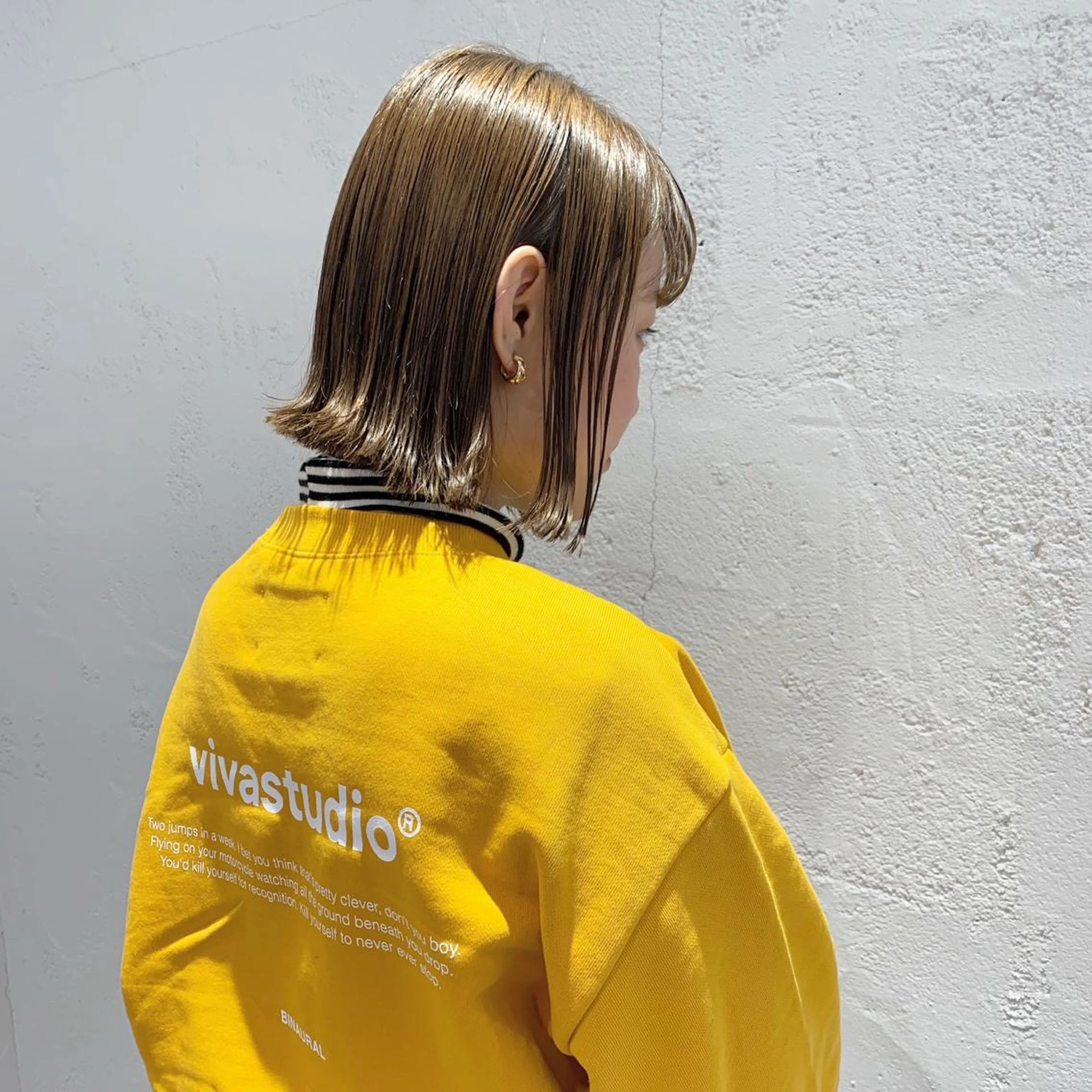 ミディアム 切りっぱなしボブ ボブ 🫧透明感カラー/ ボブ/小笠原🪽のヘアスタイル