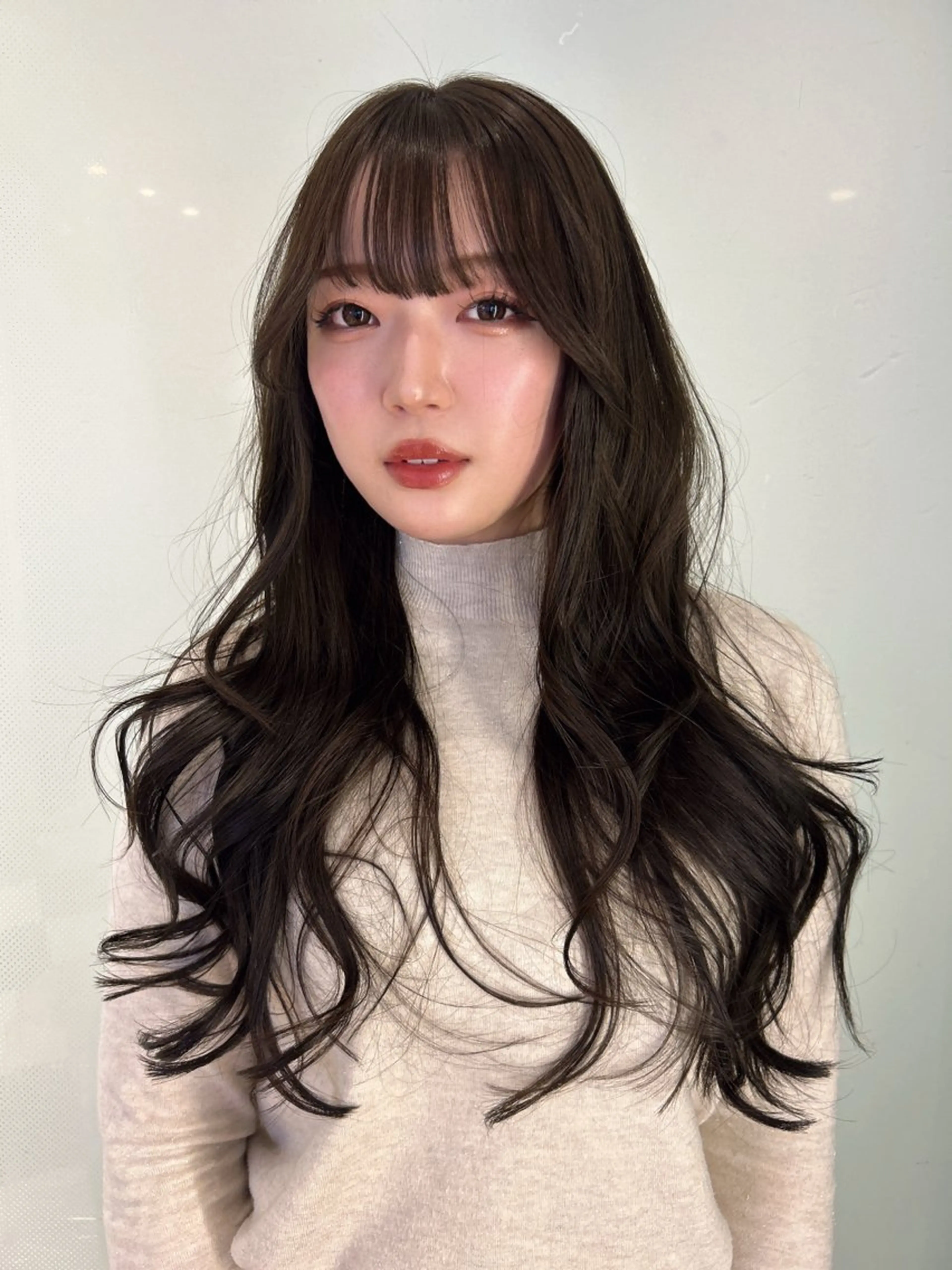 ロング レイヤーカット カット ヘアカラー トリートメント 高山 沙来/レイヤー カット/髪質改善艶髪のヘアスタイル