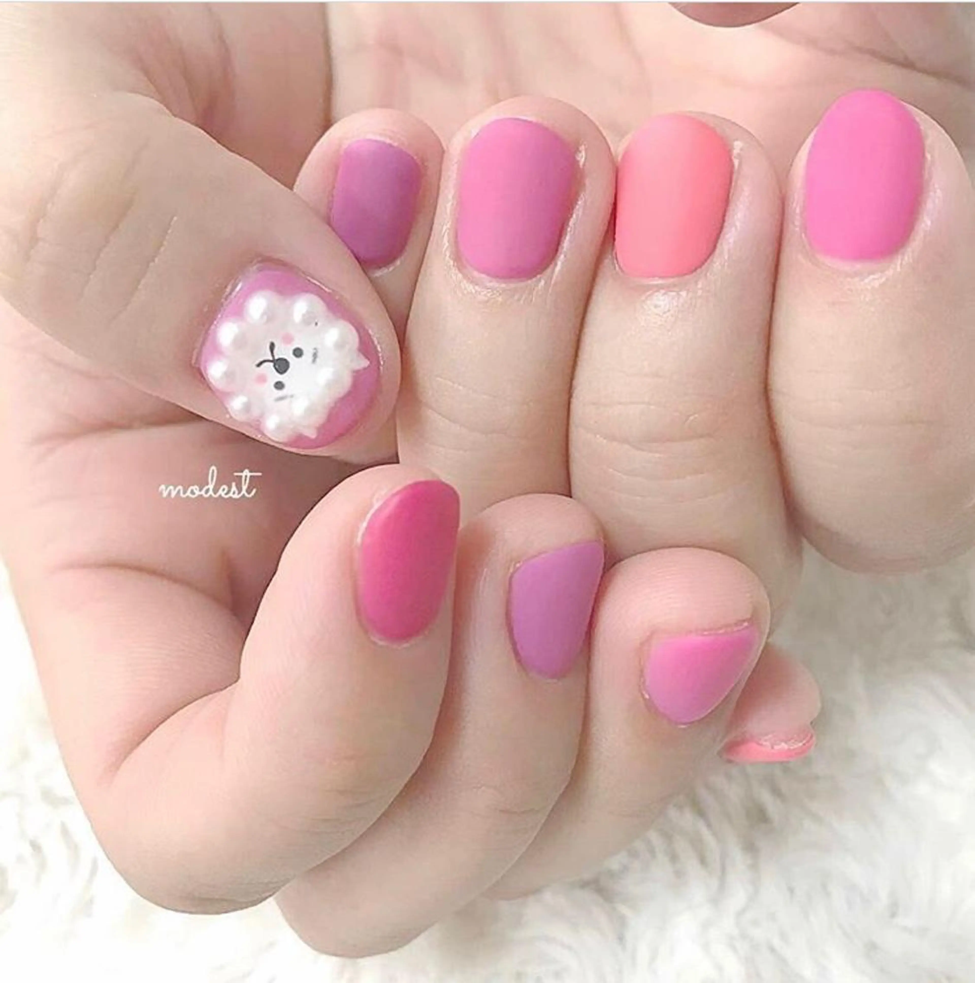 ネイル マットネイル 久田 悠佳のネイルデザイン