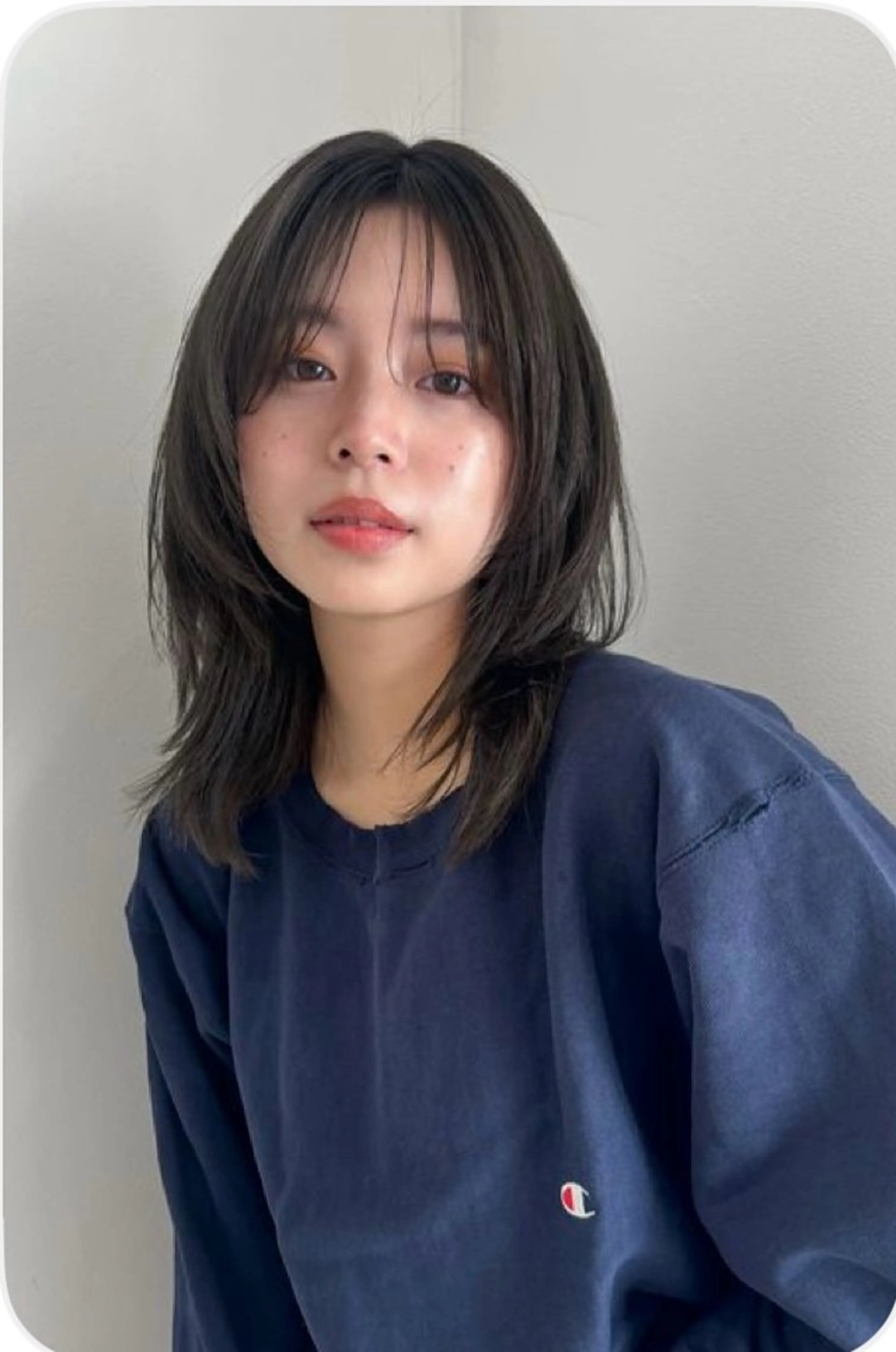 ミディアム カラー パーマ キッズ 💖艶髪矯正×小顔 カット特化/さくらのヘアスタイル