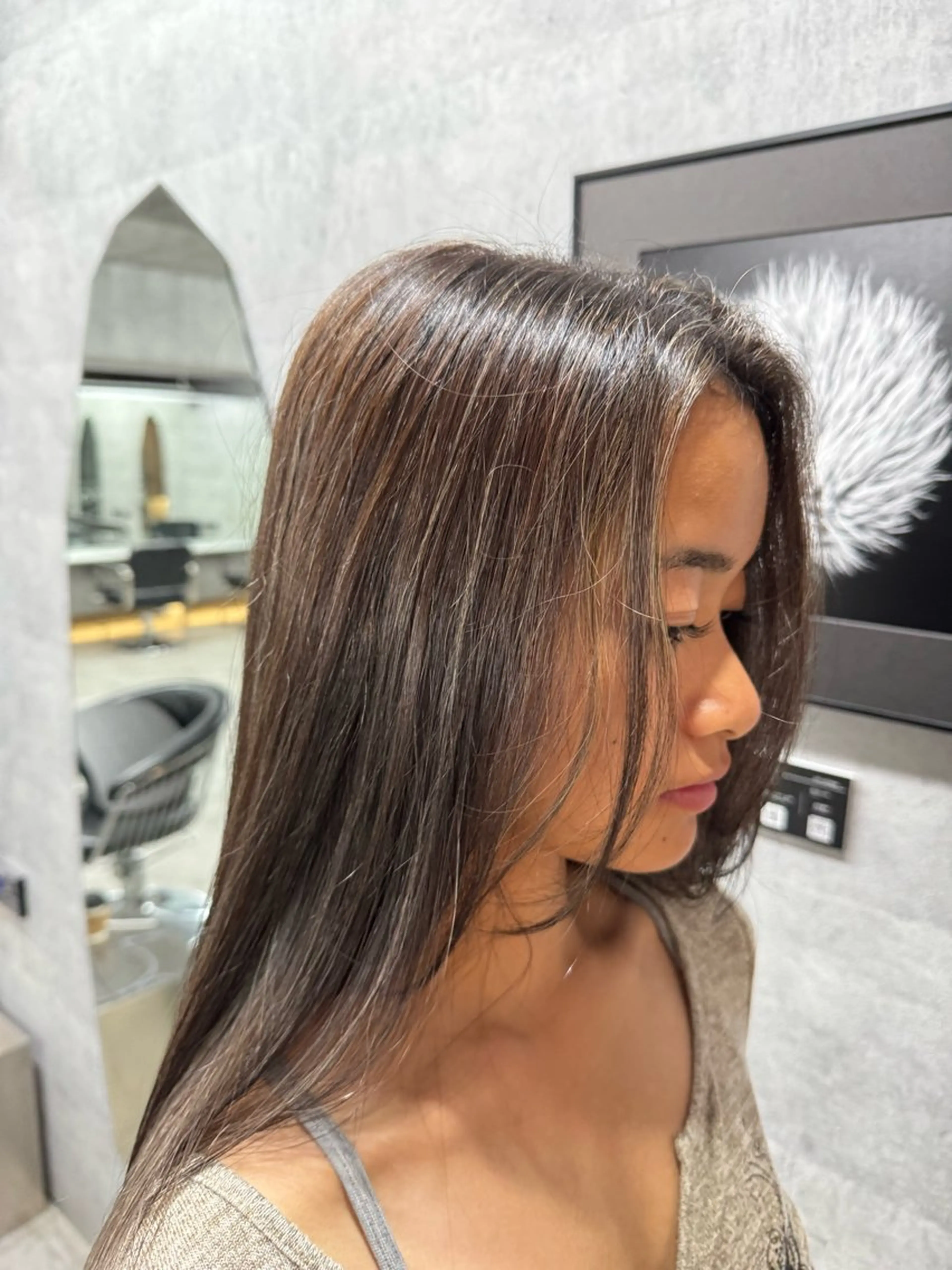 ロング カラー あなたのお悩み改善" You"💚❤️💛のヘアスタイル