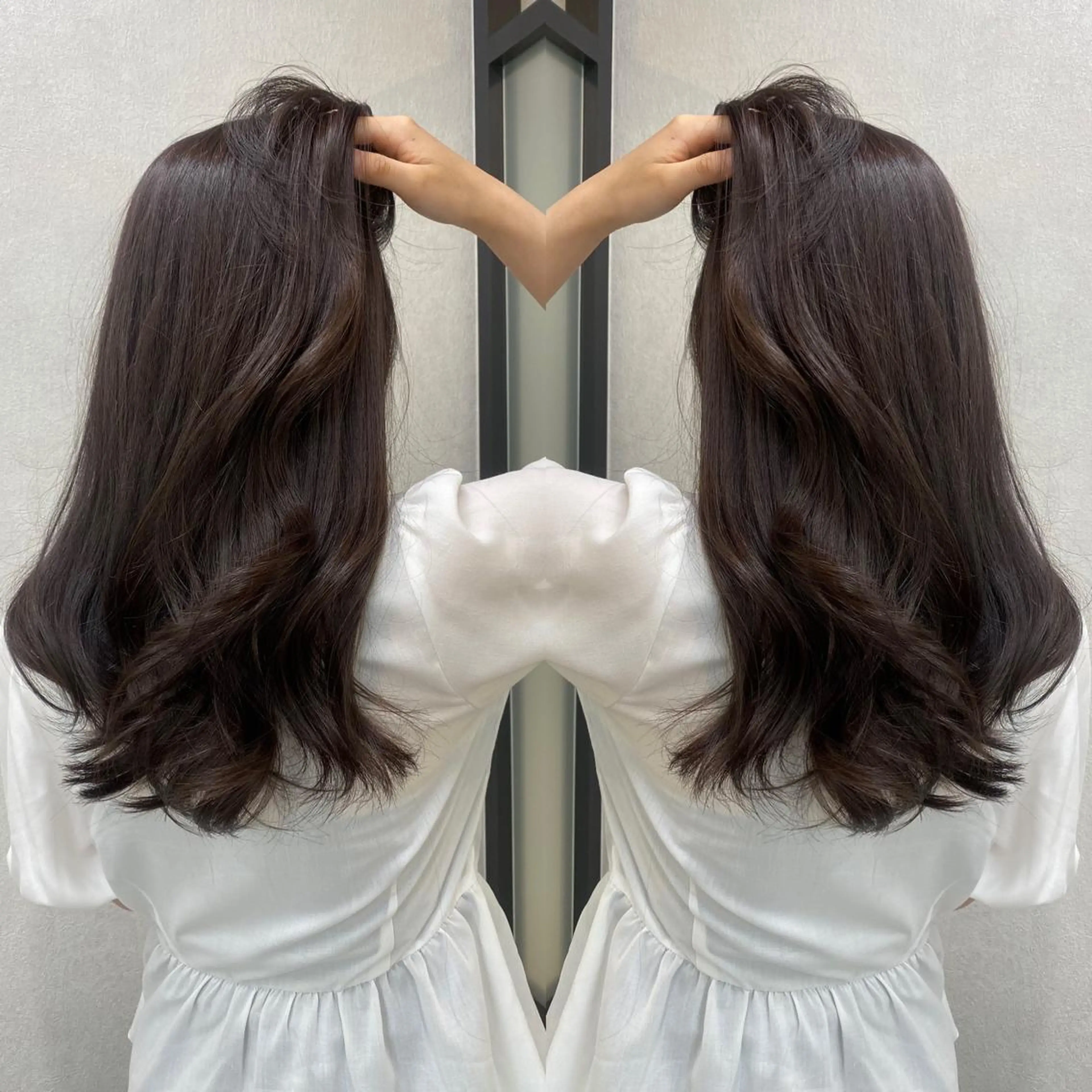 ロング カラー カット ヘアカラー トリートメント tocca 💜石田愛結💜のヘアスタイル