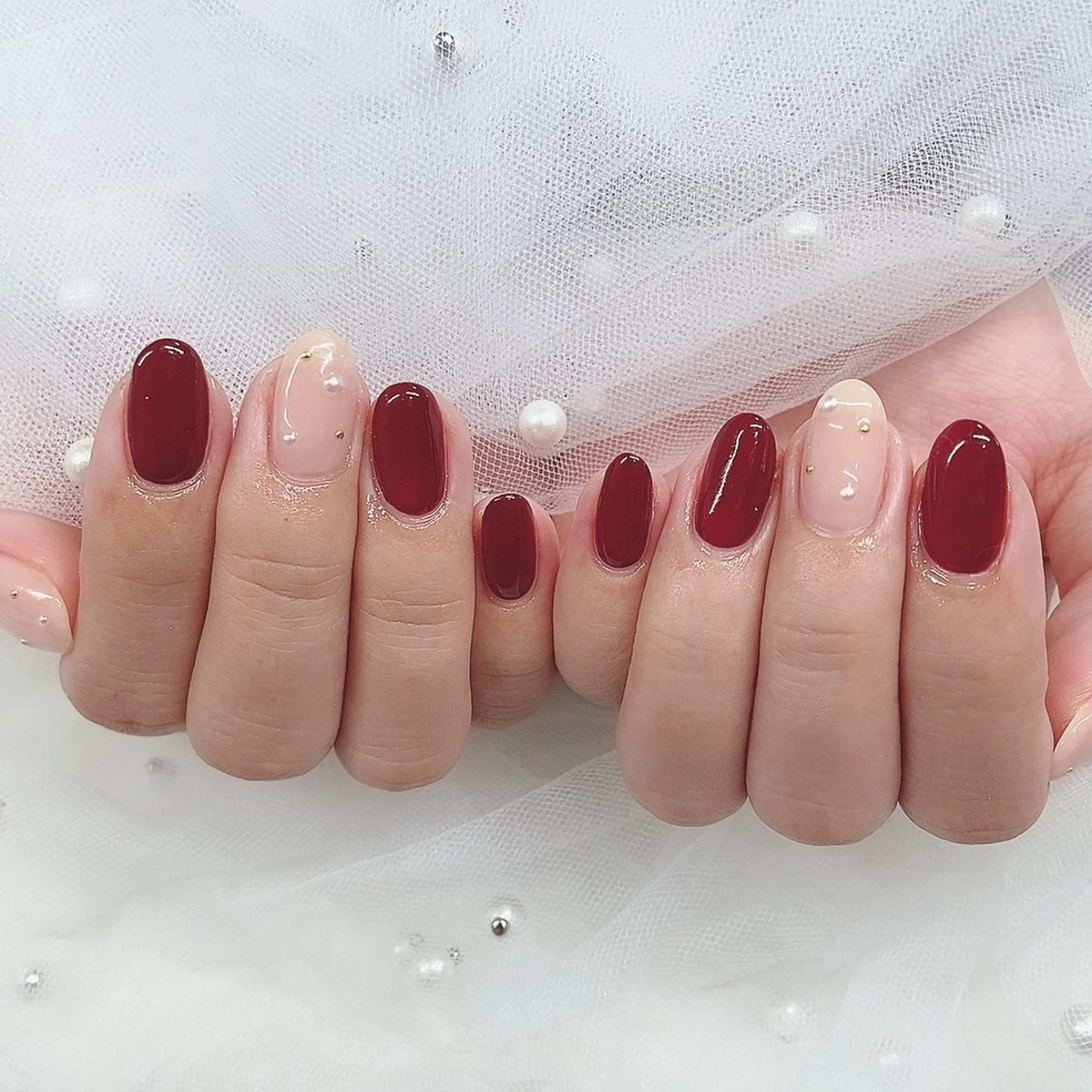 ネイル キラキラネイル ピンク ワンホンネイル ハンドネイル べルミエール sakiのネイルデザイン