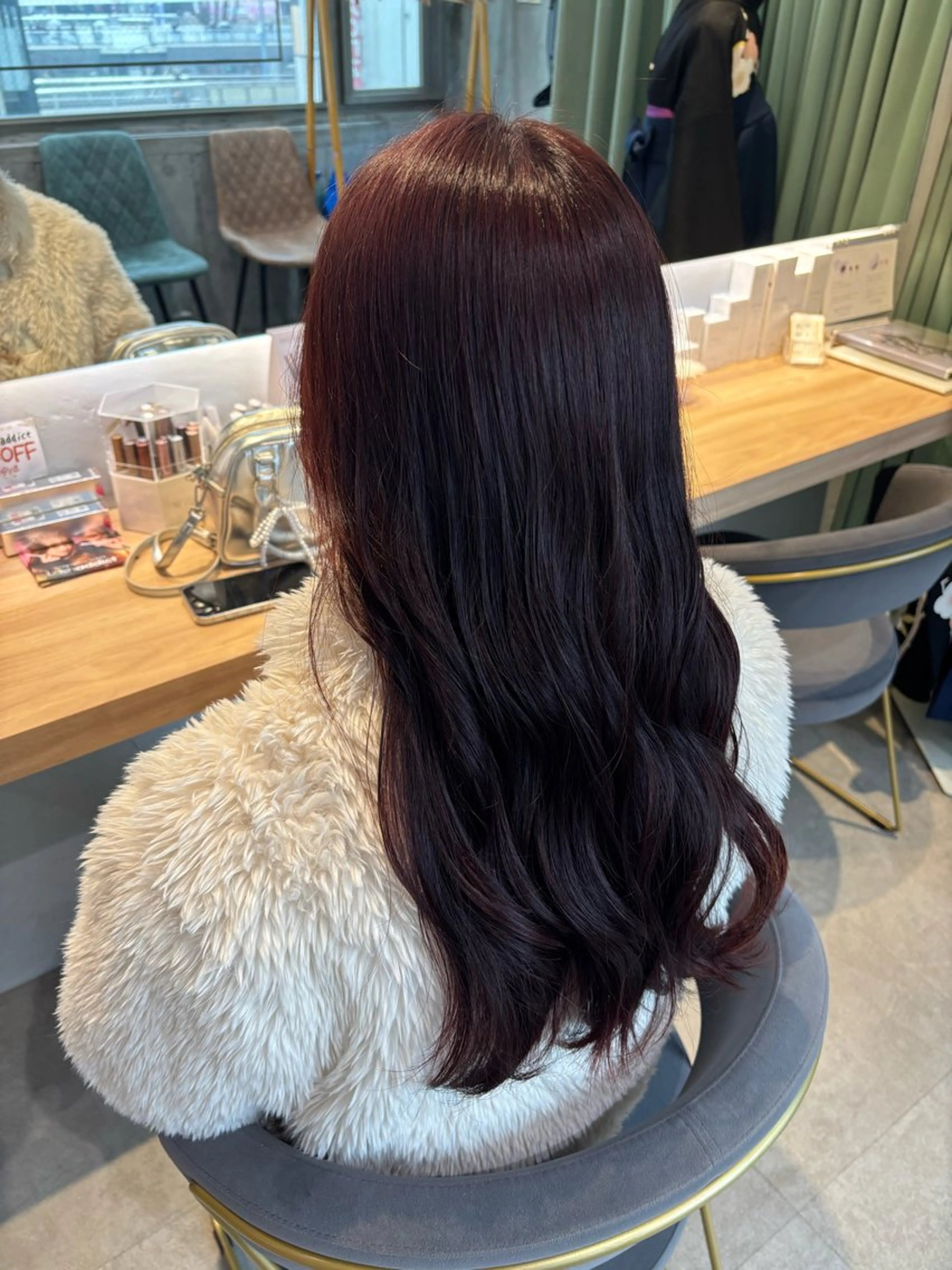 ロング カラー りあの🎀 /暖色カラー🍒のヘアスタイル