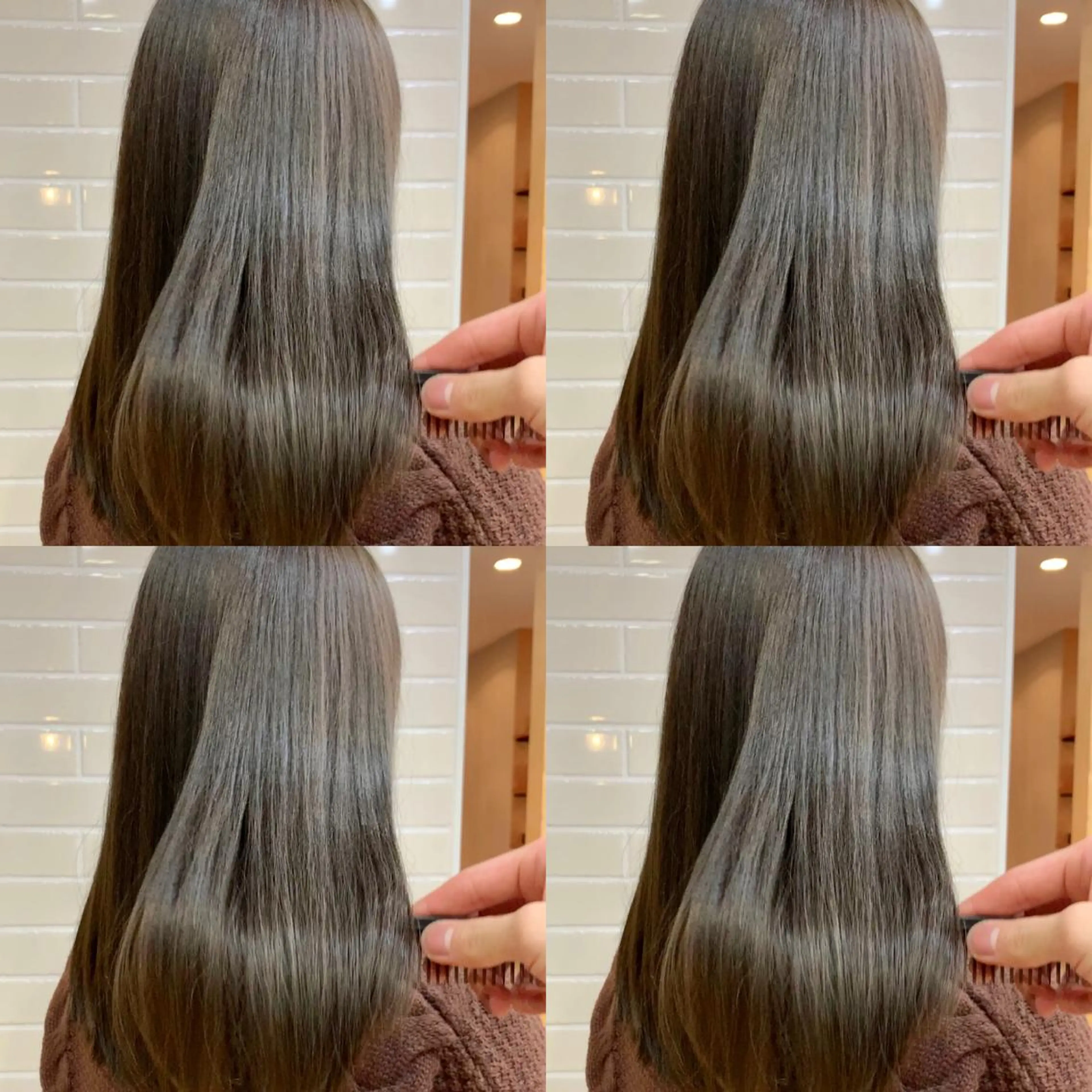 ロング カラー 伸ばしかけ 似合わせカット 小顔カット カット ヘアカラー トリートメント ヘッドスパ 大人可愛い透明感🌟 小顔・韓国髪🌟野中のヘアスタイル