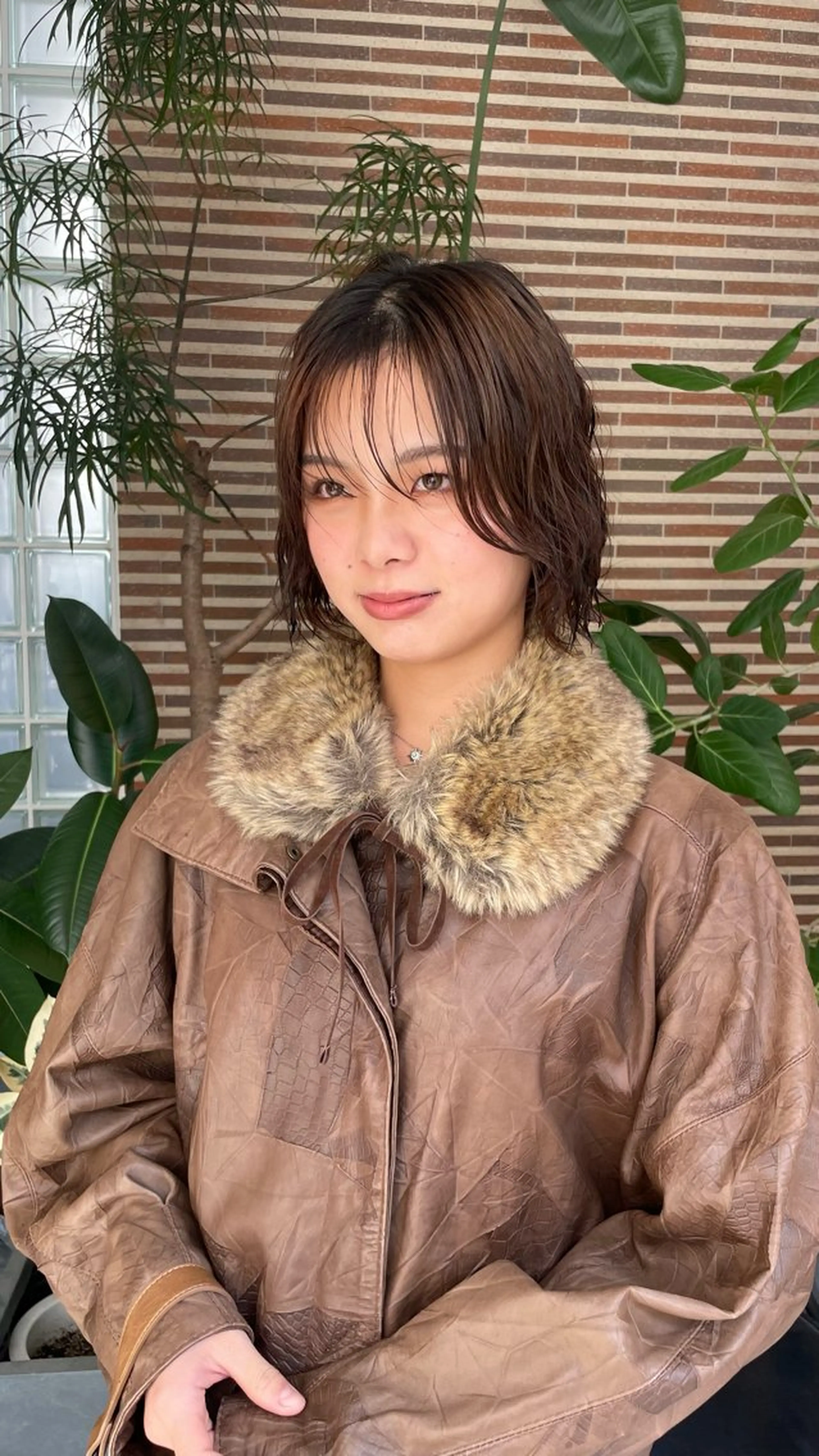 ミディアム 縮毛矯正 Daisy🎀透け感 カラー🎀JUNAのヘアスタイル