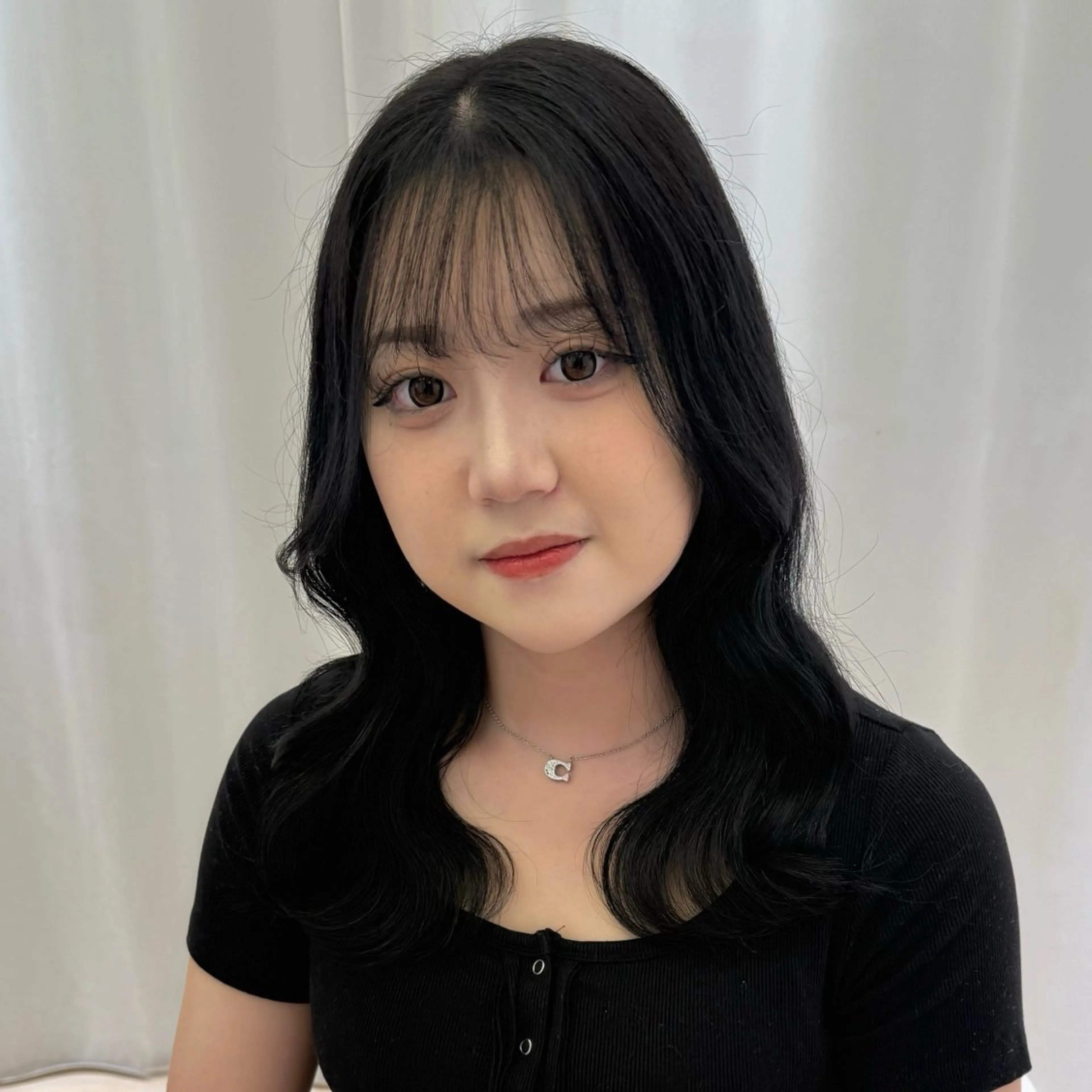 セミロング カラー ヘアカラー Parve Mix 森 美遥🇰🇷🩶のヘアスタイル