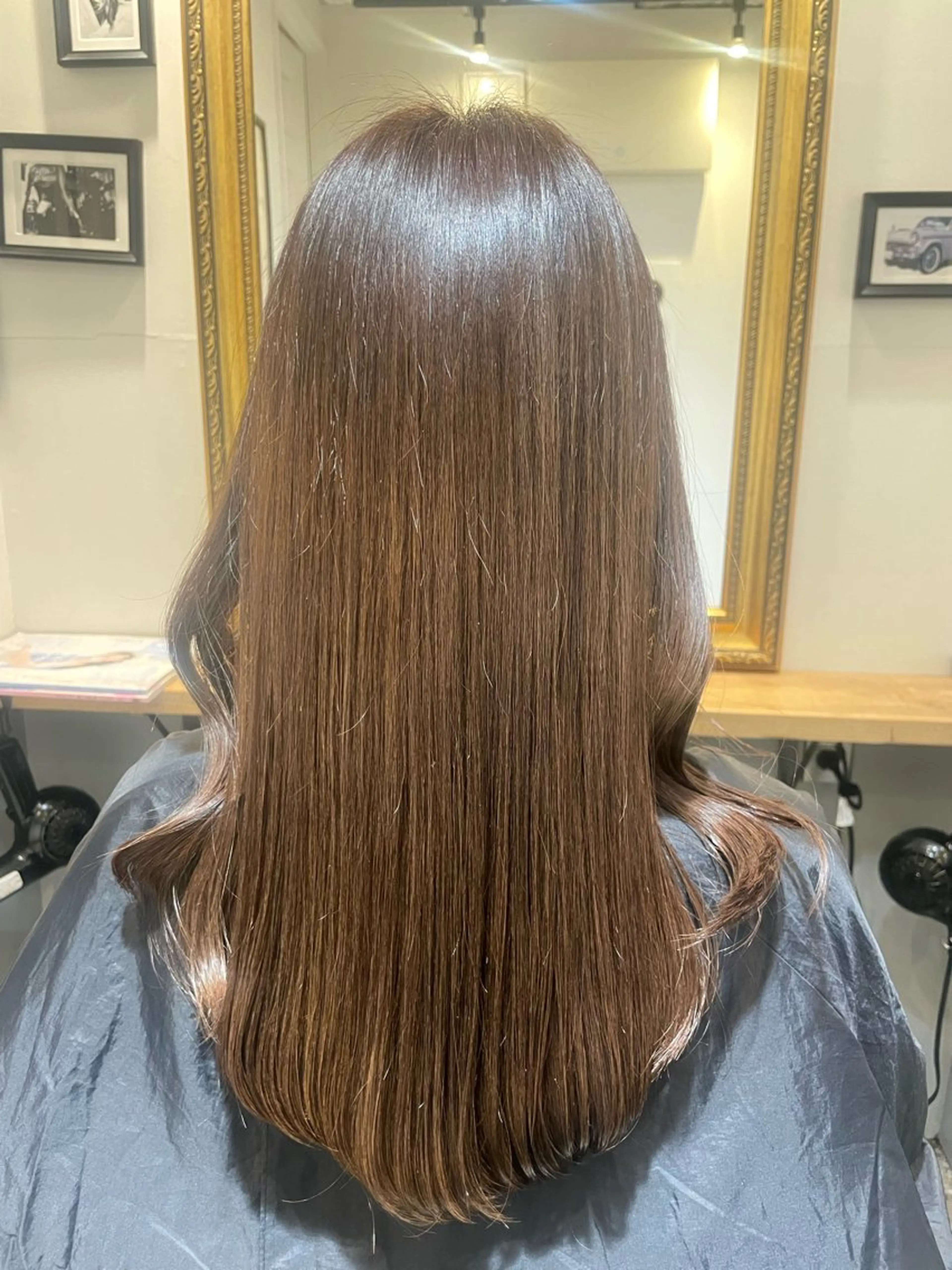 セミロング 田中 志織のヘアスタイル