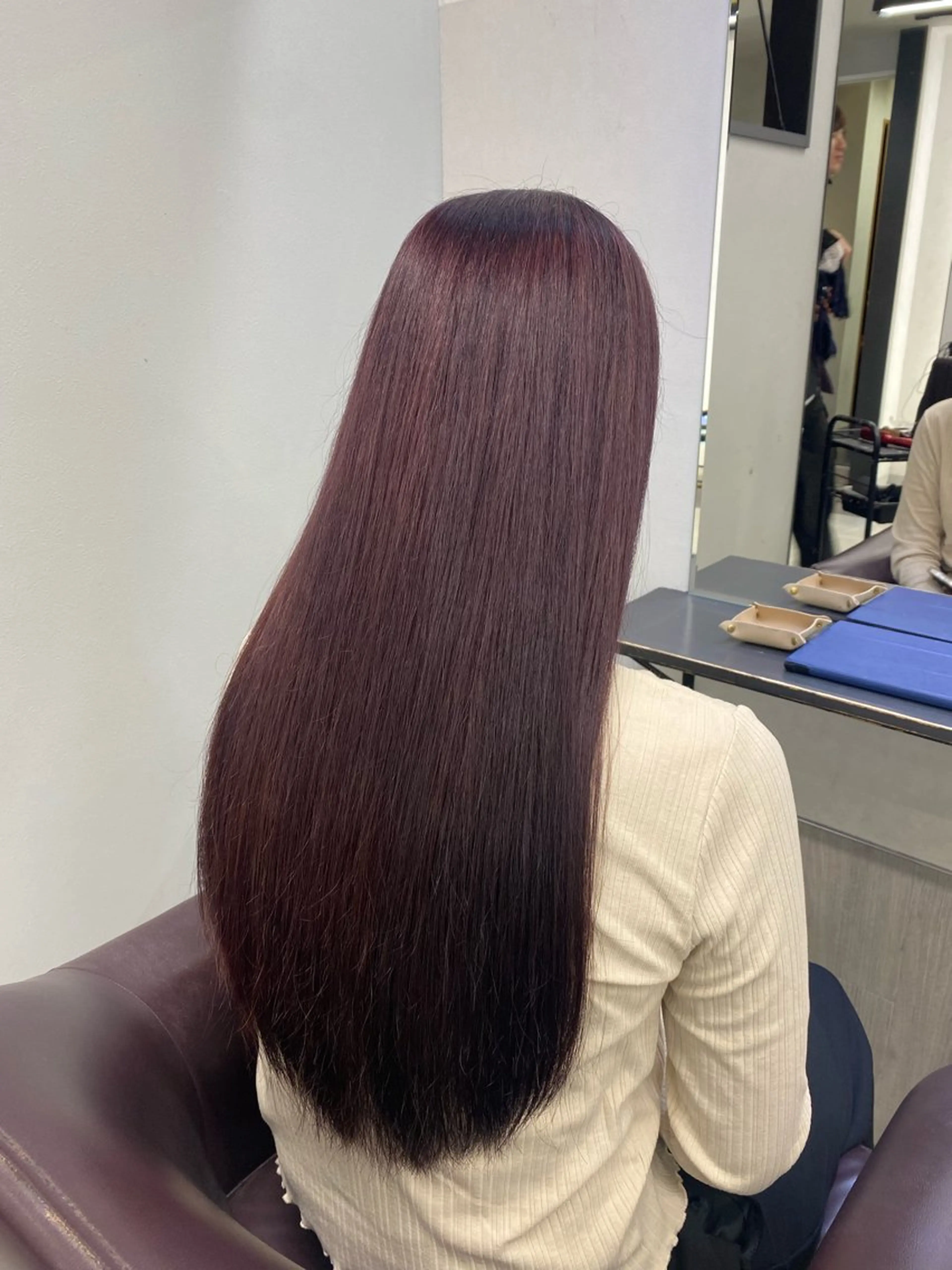 ロング noa 寒色系カラーブリーチのヘアスタイル