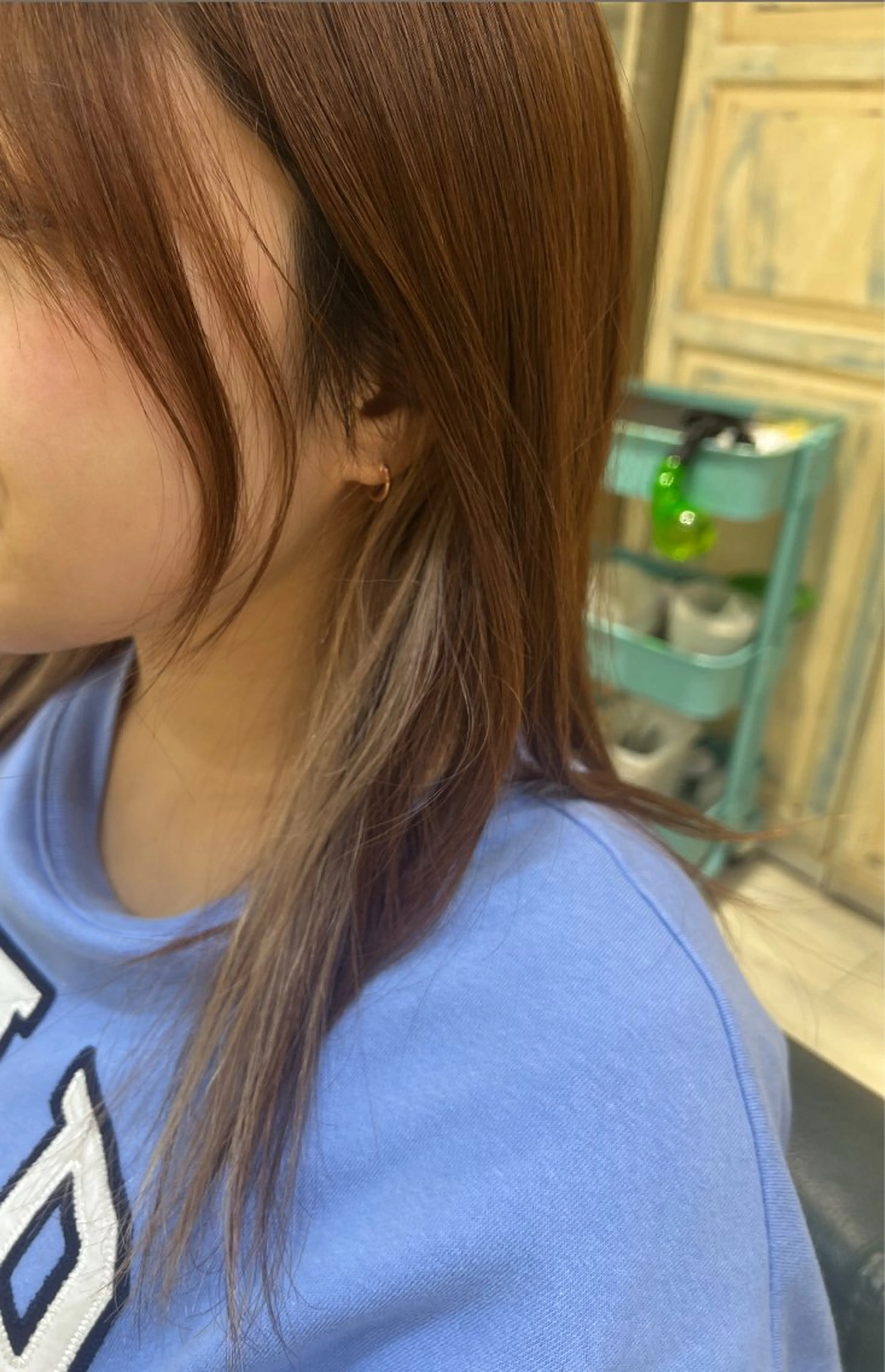 セミロング カラー たけかわ みずきのヘアスタイル