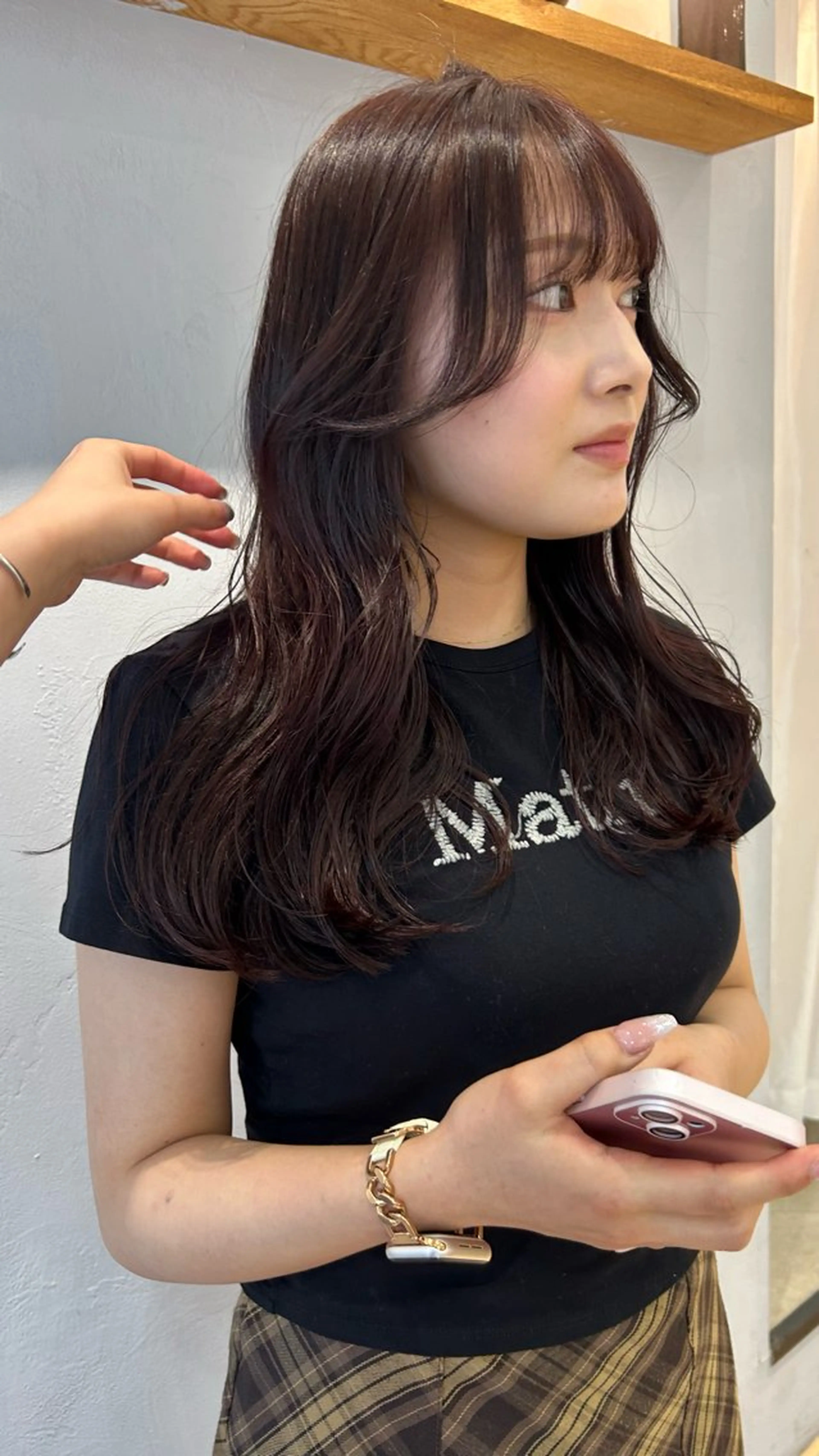 セミロング カラー カット ヘアカラー トリートメント じゅわっと暖色カラー 🍊Moemiのヘアスタイル