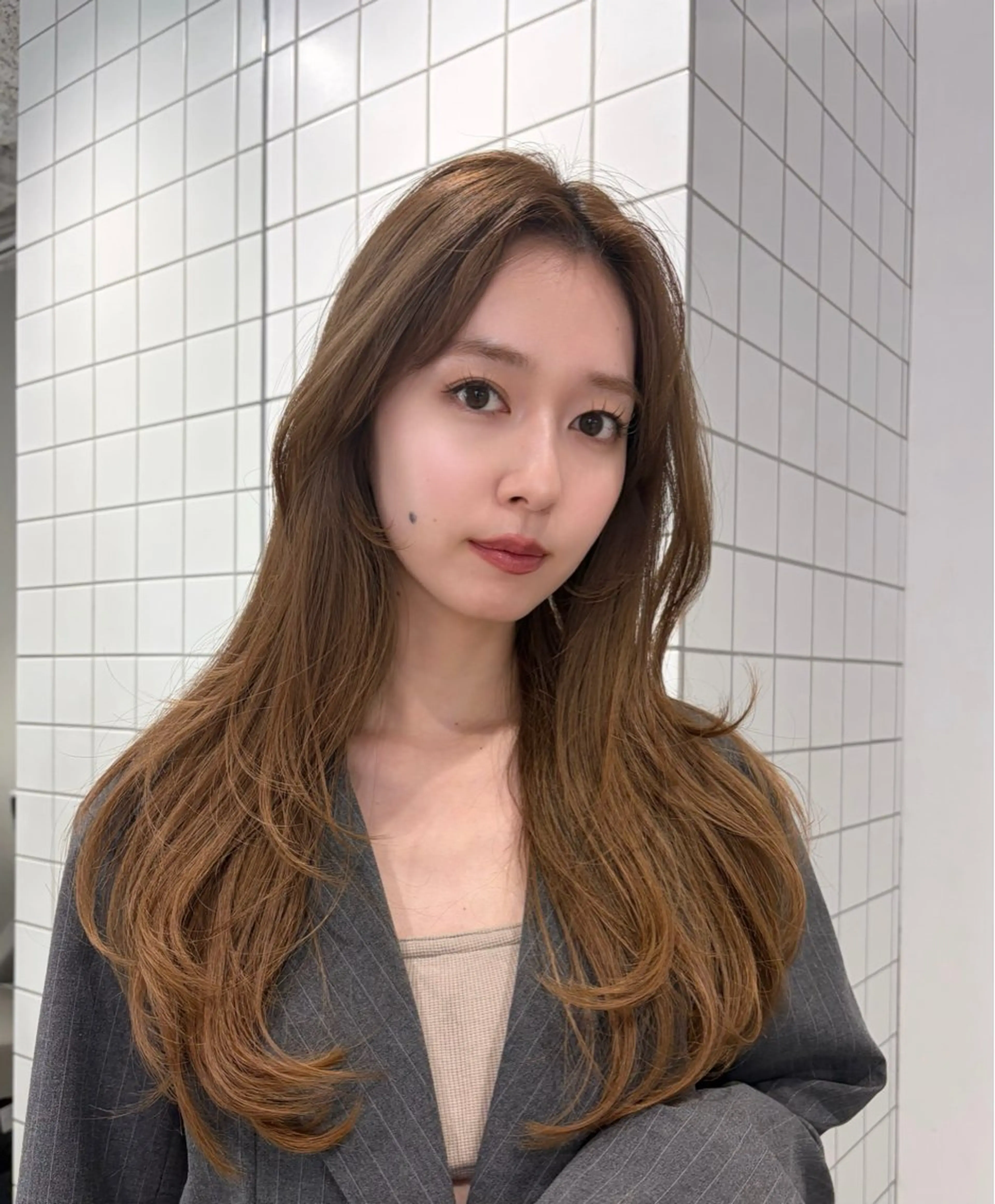 ロング カラー ヘアカラー soto.所属・ショートカット♡ 石川優奈のヘアスタイル