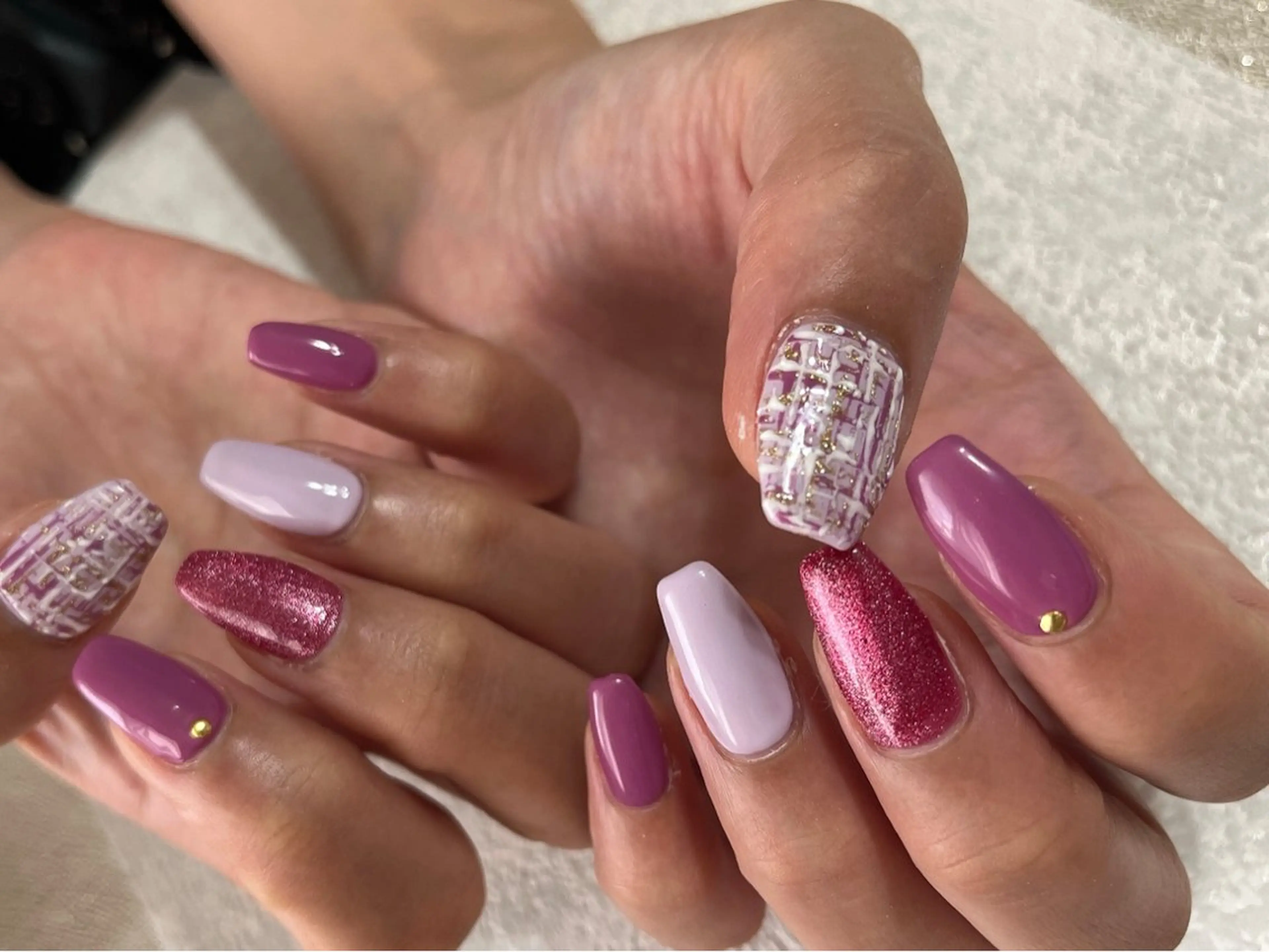 ネイル オーロラネイル フットネイル フレンチネイル ジェルネイル 韓国ネイル ハンドネイル kiki nail 二子玉川のネイルデザイン