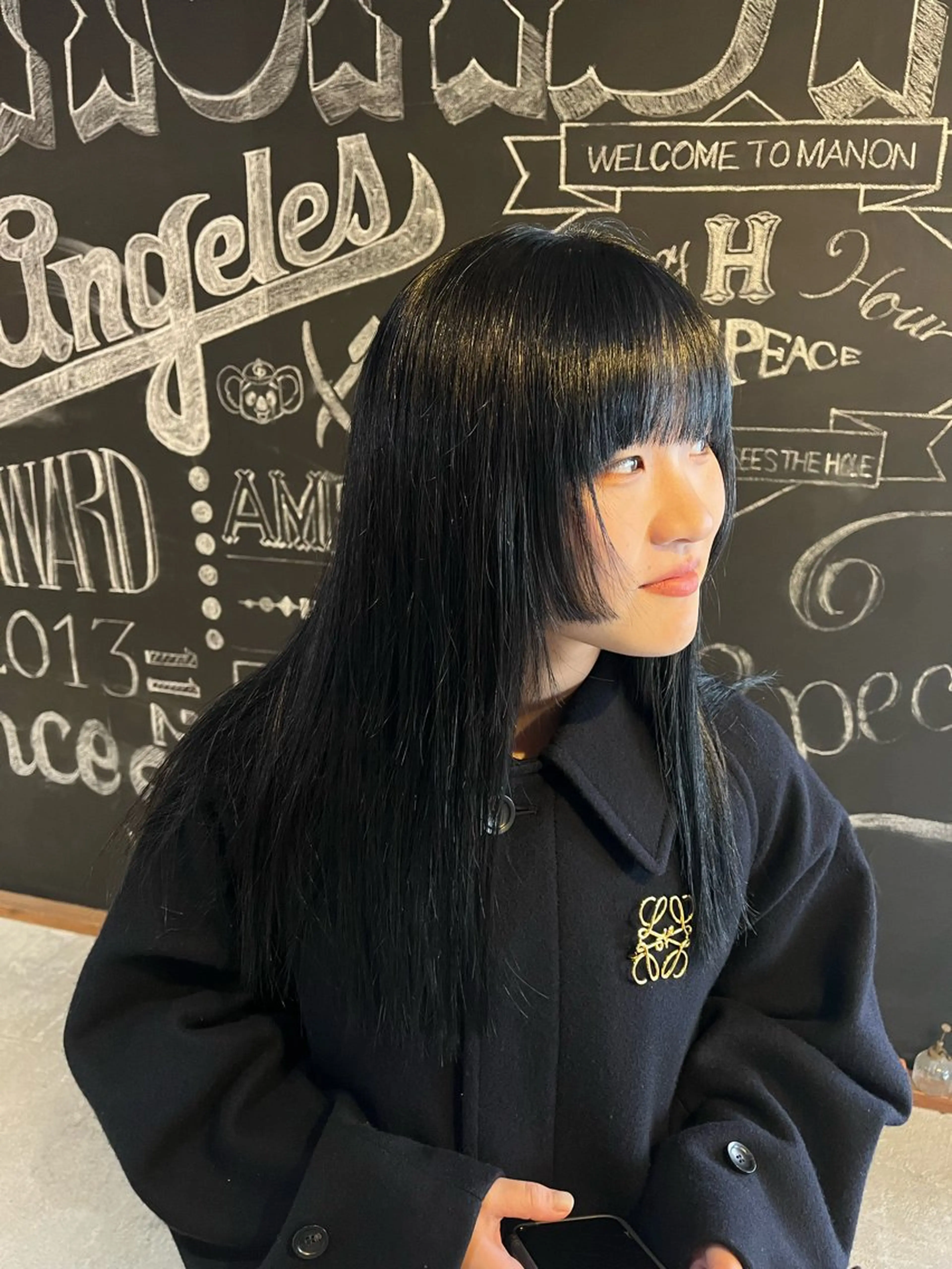 ロング 顔周りカット 姫カット the OSCAR所属・韓国ヘアスタイリスト Harukaのヘアスタイル