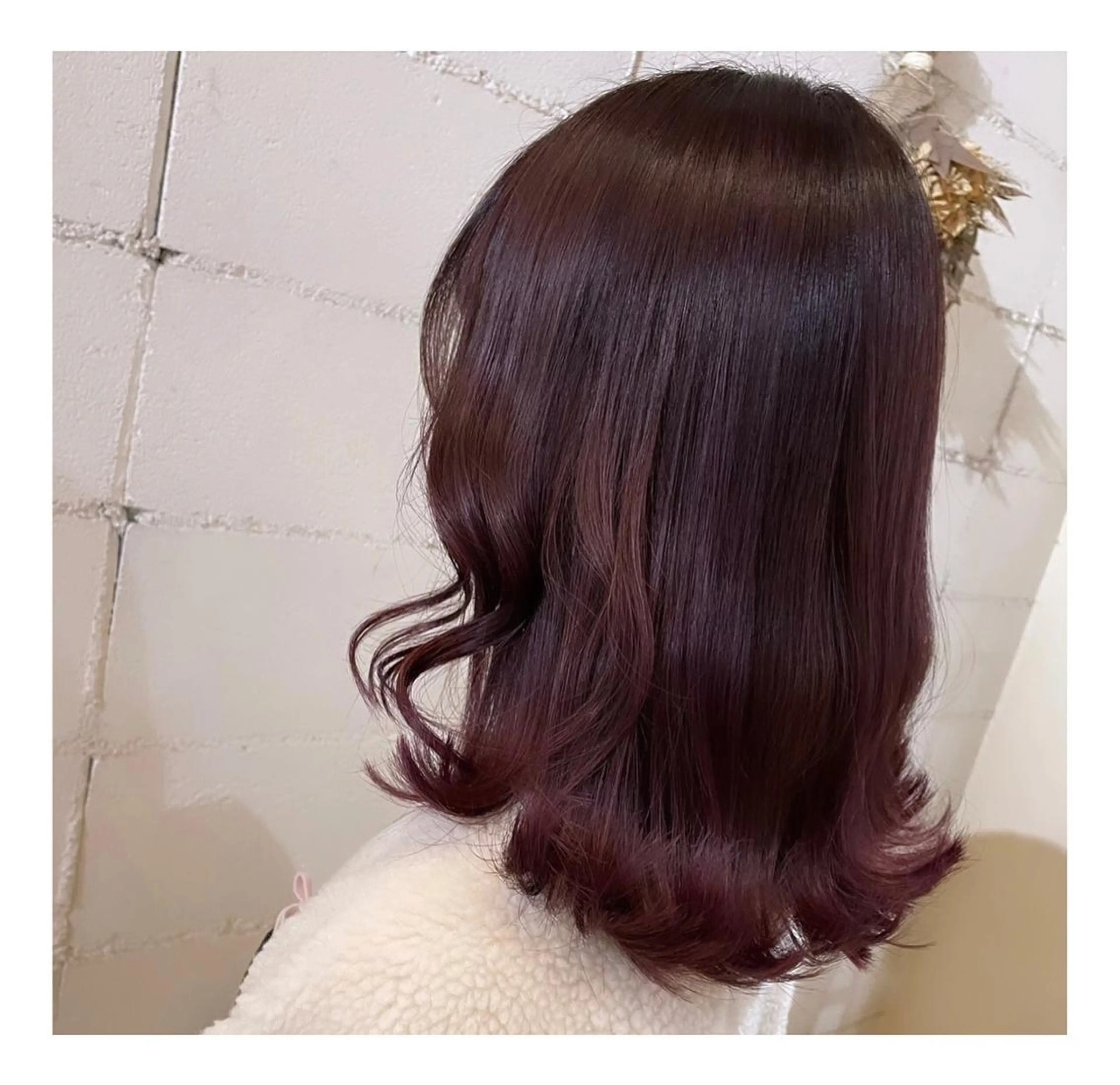 ミディアム カラー ブリーチ カシス ヘアカラー トリートメント ❁⃘ ち だ り さ ❁⃘のヘアスタイル