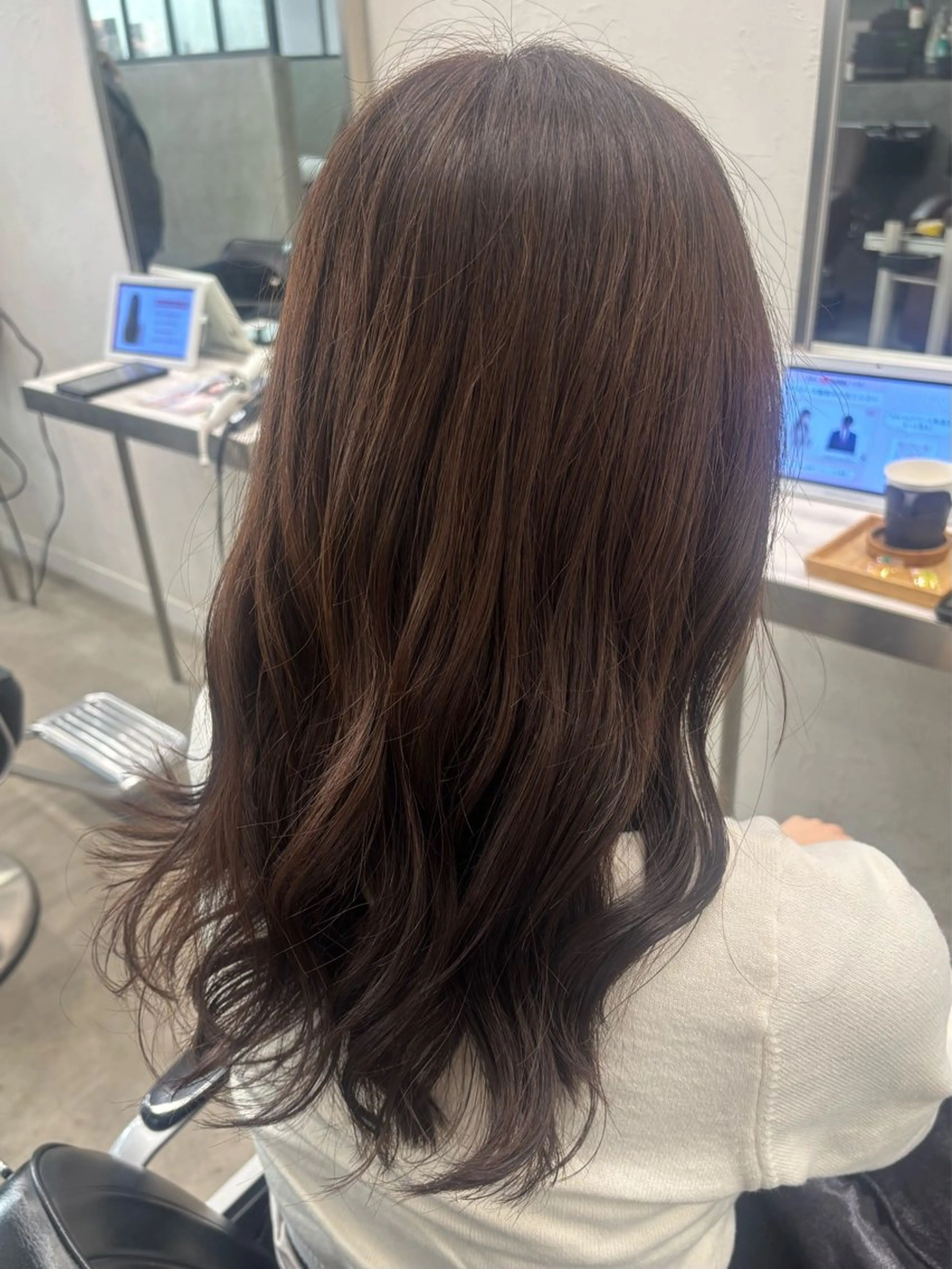 ロング ヘアカラー 韓国ヘア🇰🇷 HINAのヘアスタイル