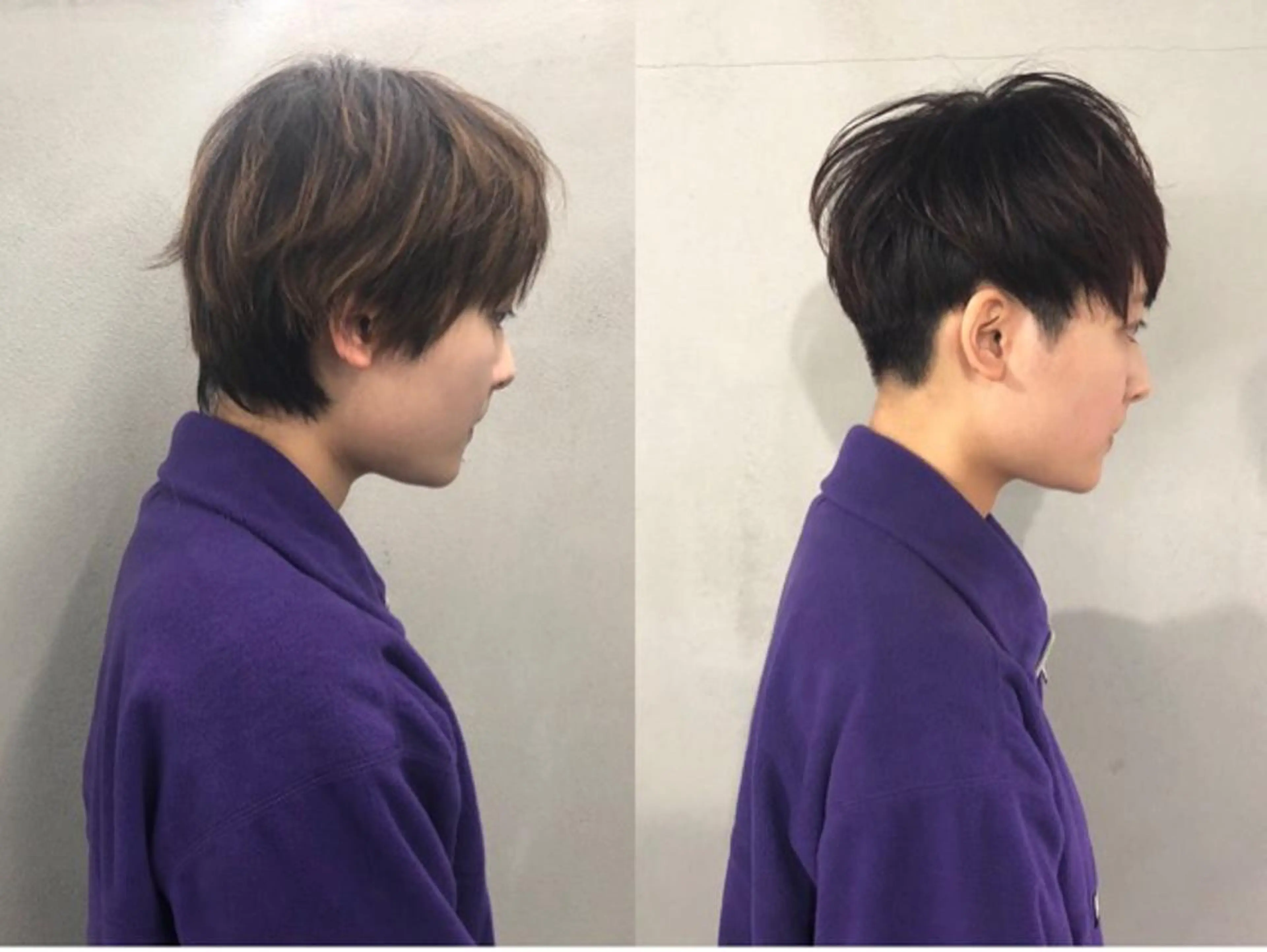 ショート カラー ショートヘア カット ヘアカラー ボブ/ショート/ 白髪染め/メンズ葛西のヘアスタイル