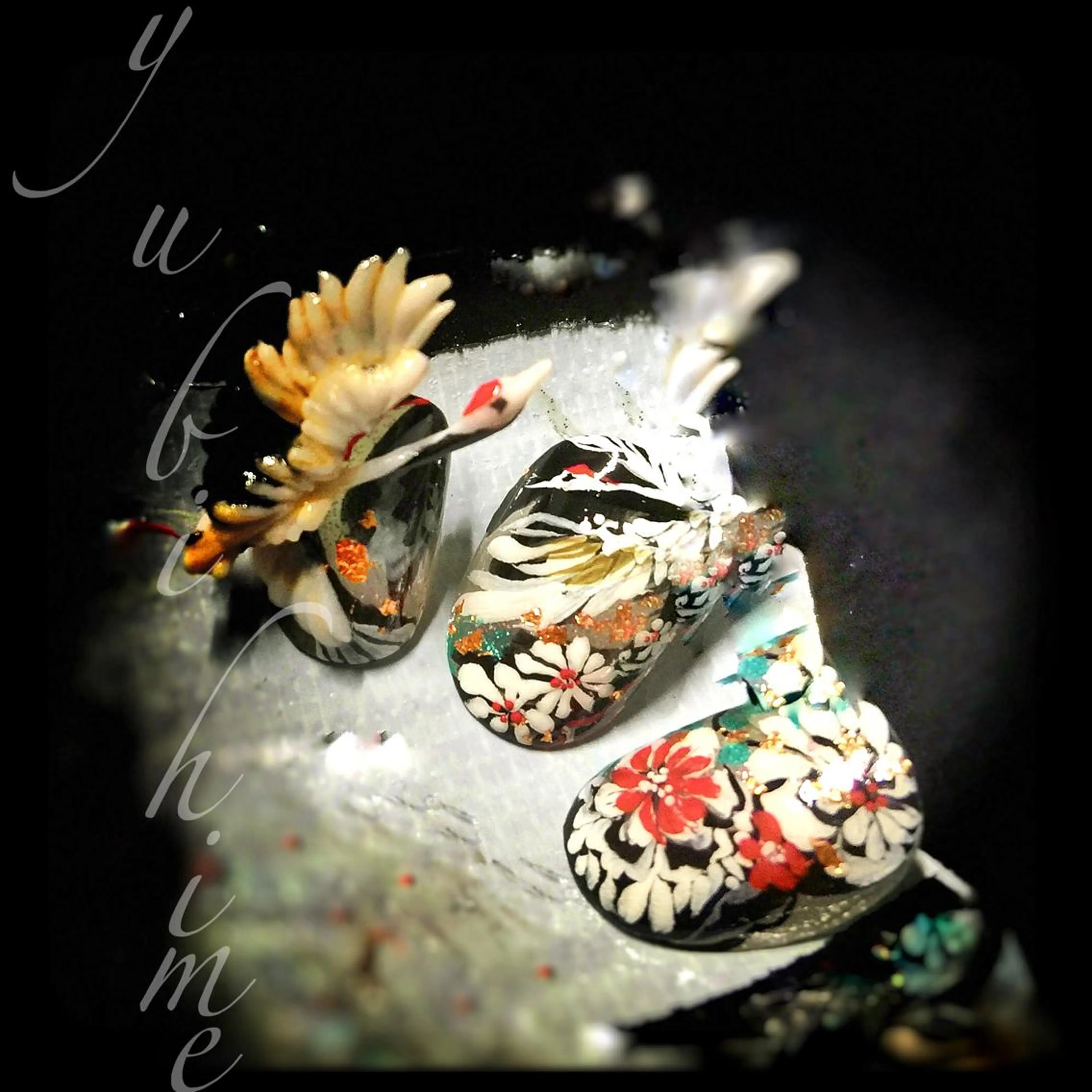 ネイル ネイルチップ ブライダルネイル ARTスクールサロン お・タマゴのネイルデザイン