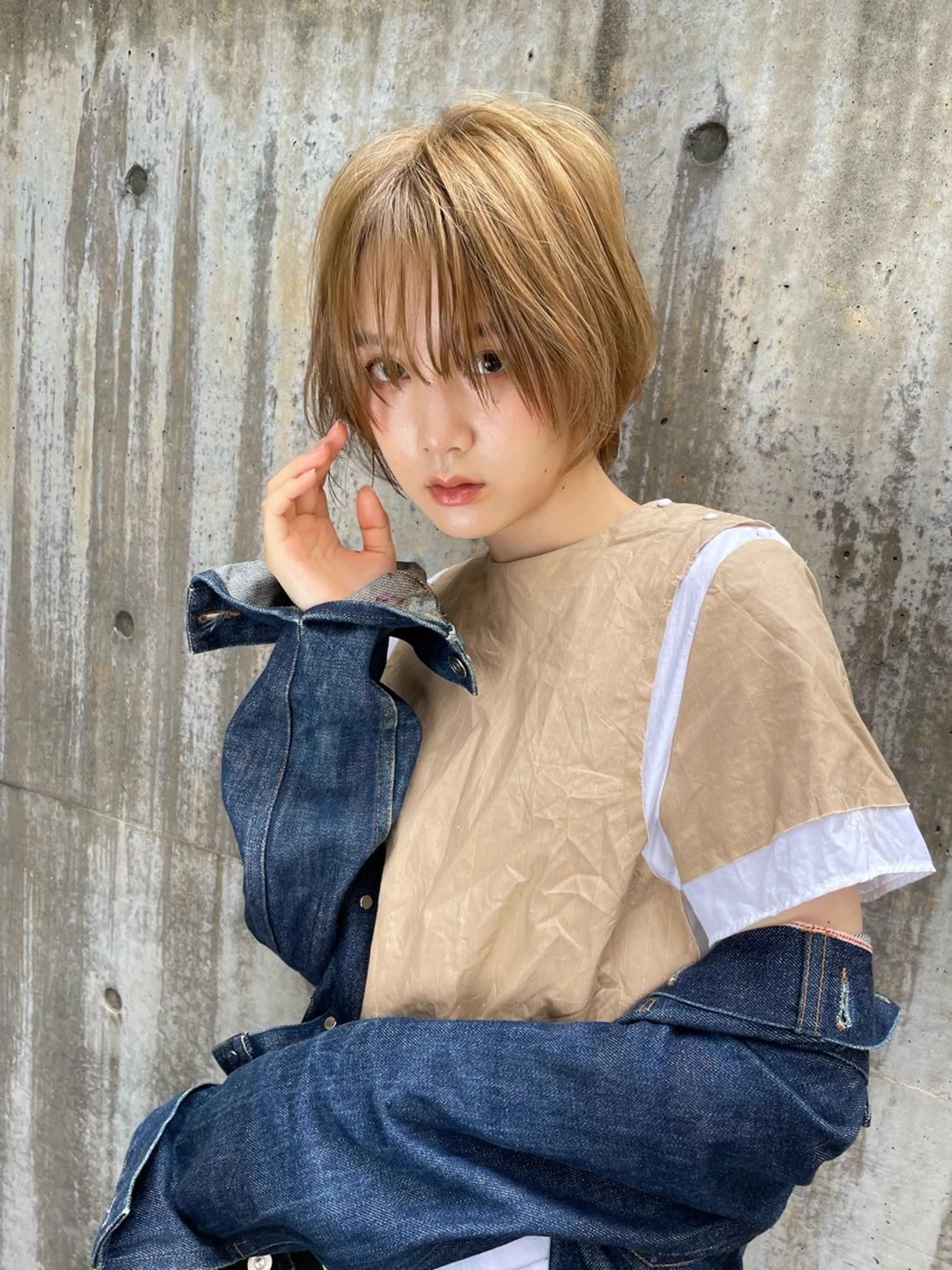 ショート カラー カット ヘアカラー トリートメント ショート/ボブ/ 心斎橋/宮脇美奈のヘアスタイル