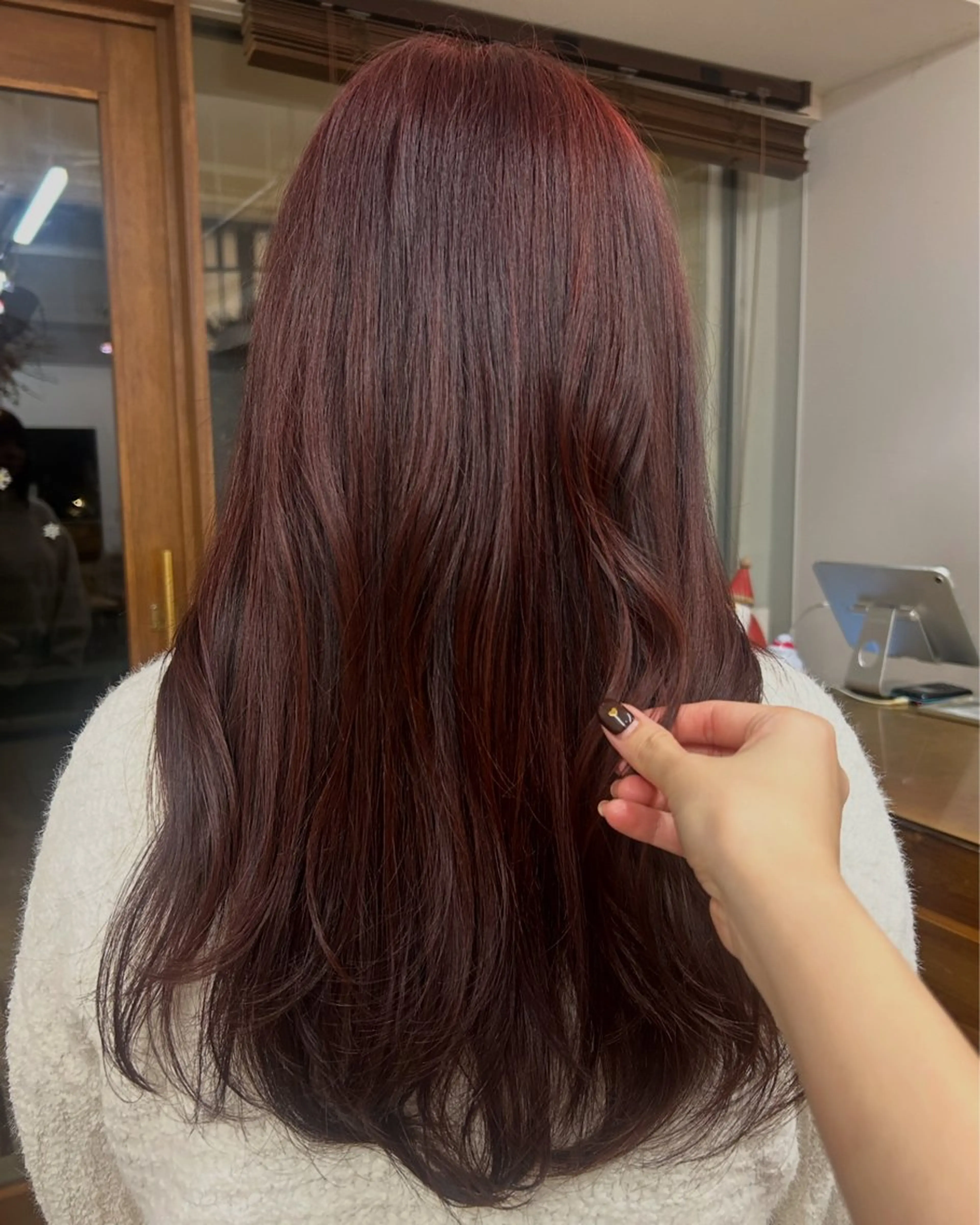 ロング カラー ブリーチ ヘアカラー たにおか まなか /大阪/暖色カラーのヘアスタイル