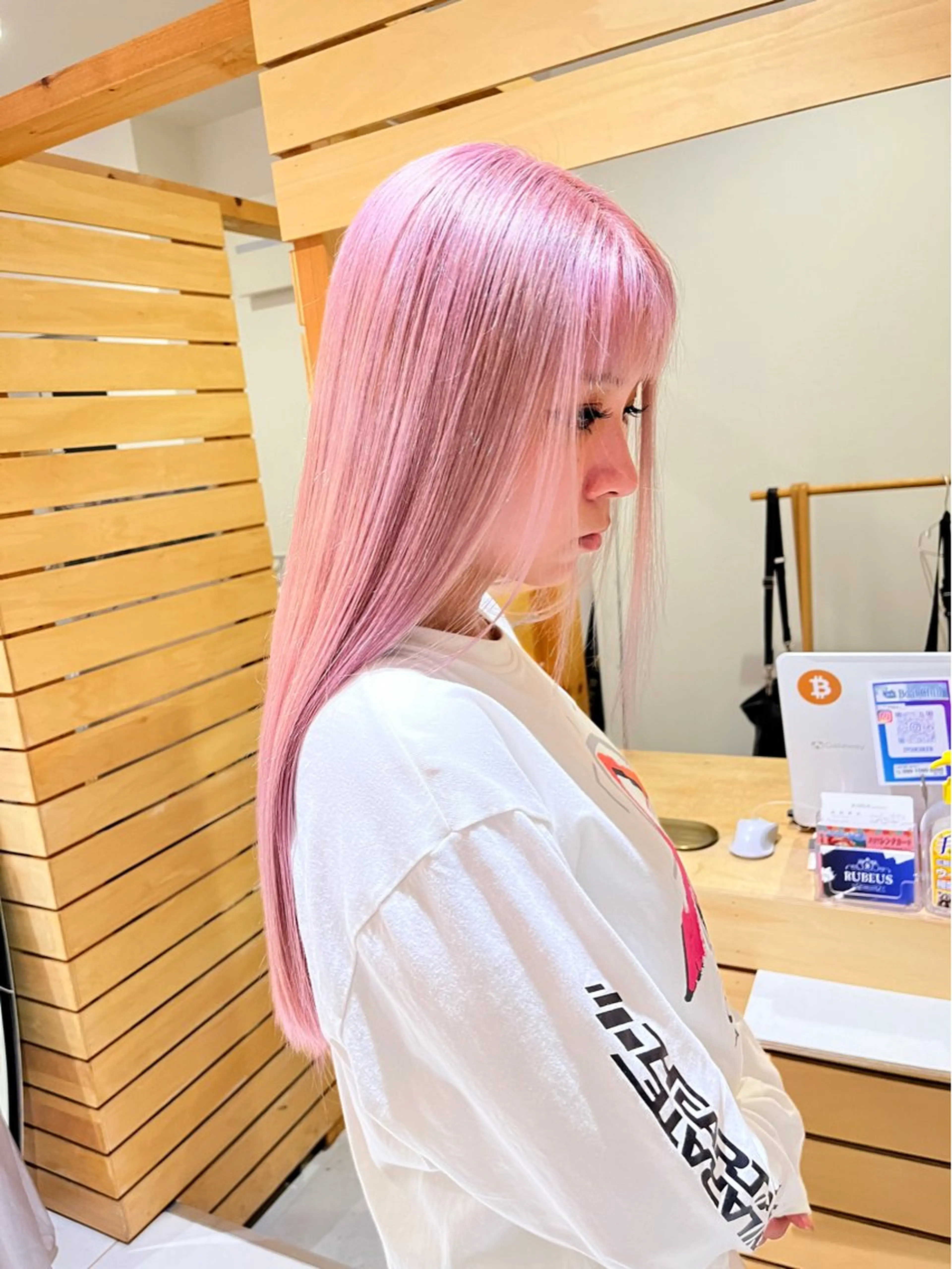 ロング カラー ブリーチ ヘアカラー トリートメント RUBEUS【ルベウス】所属・✨艶々カラー🎨 杉本賢人のヘアスタイル