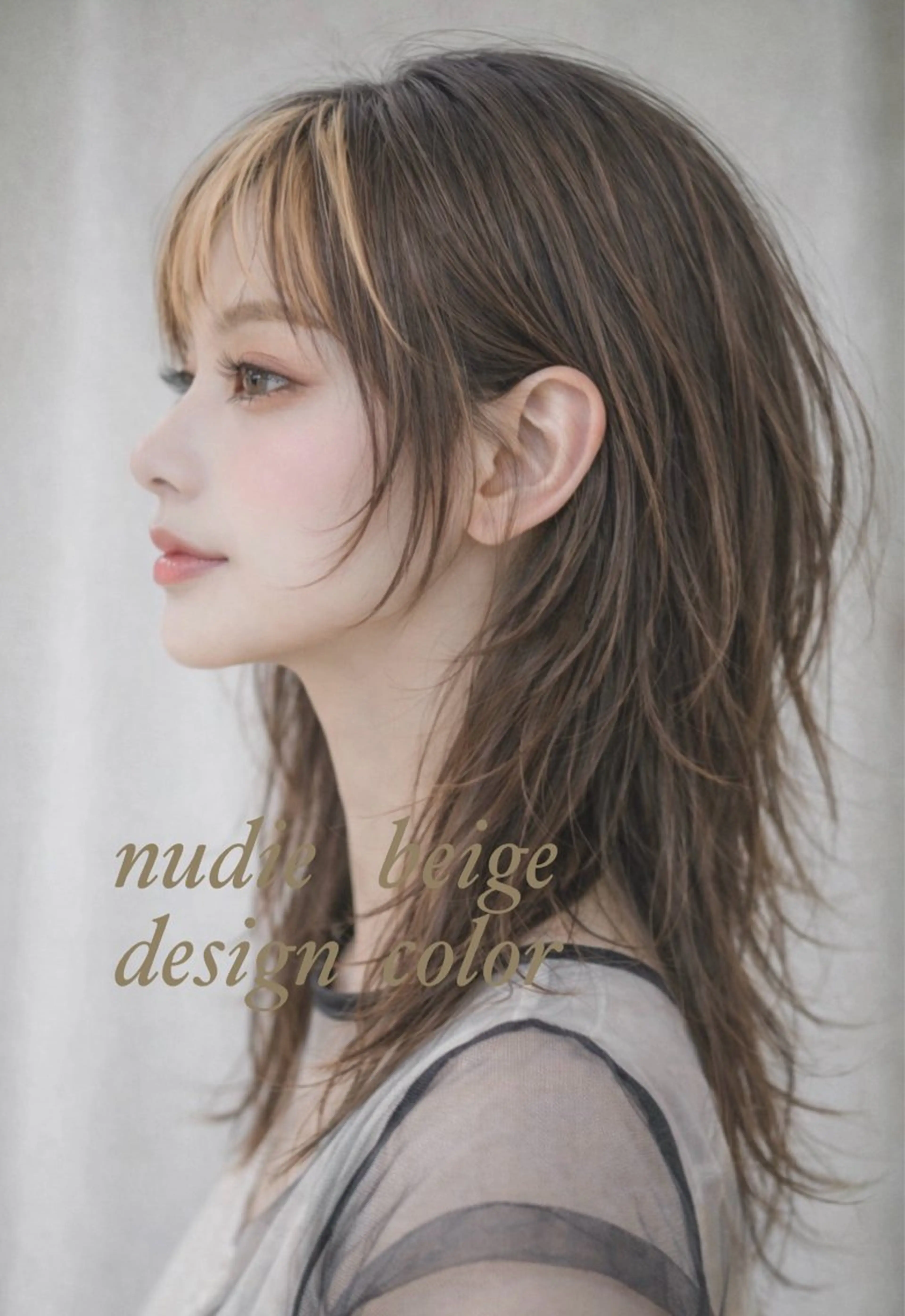 セミロング カラー カット ヘアカラー トリートメント M.SLASH 辻 孝志のヘアスタイル