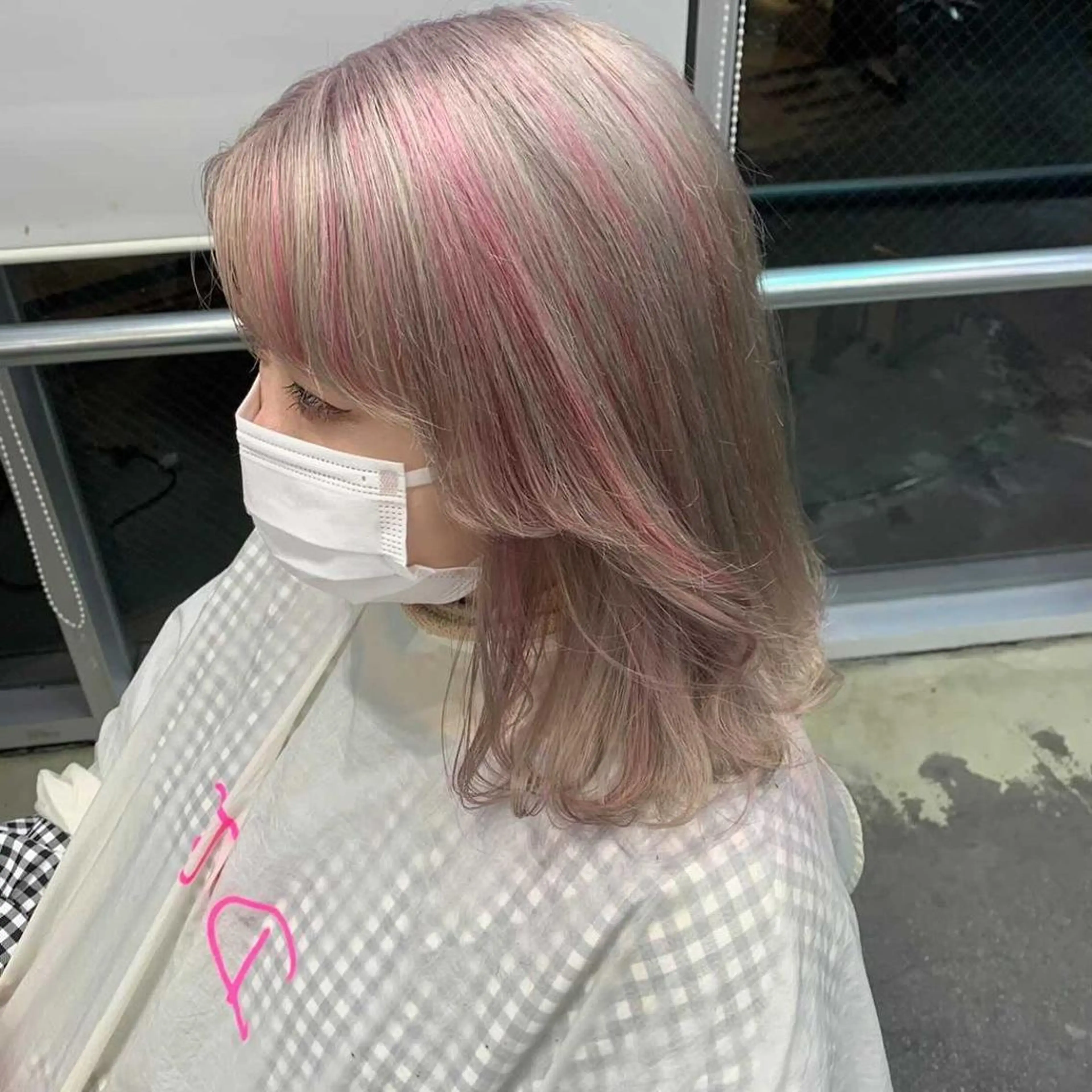 ミディアム カラー 💗💗韓国レイヤー yu-ki💗💗のヘアスタイル