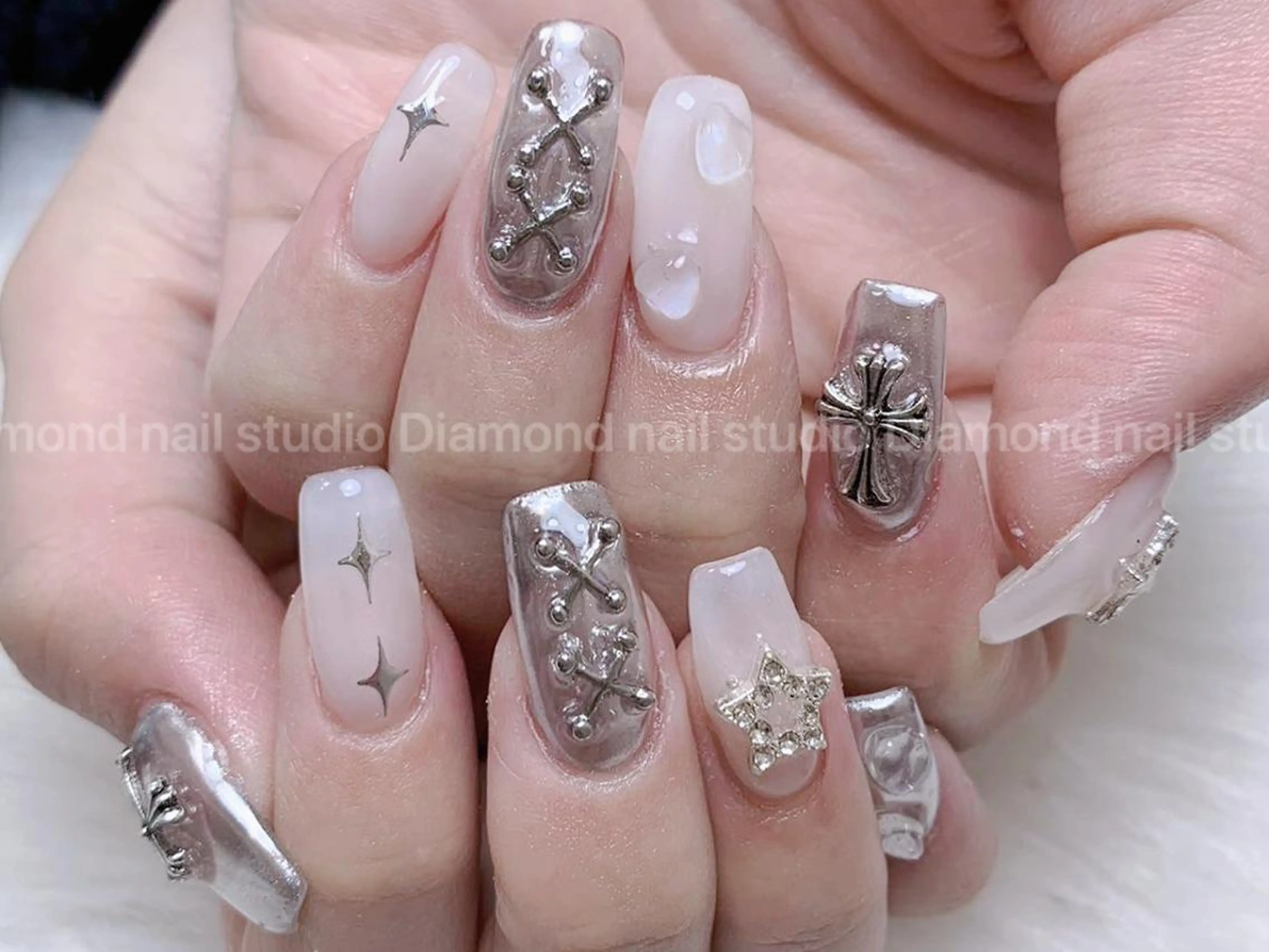ネイル 持ち込み スカルプネイル Diamond NAIL✨のネイルデザイン