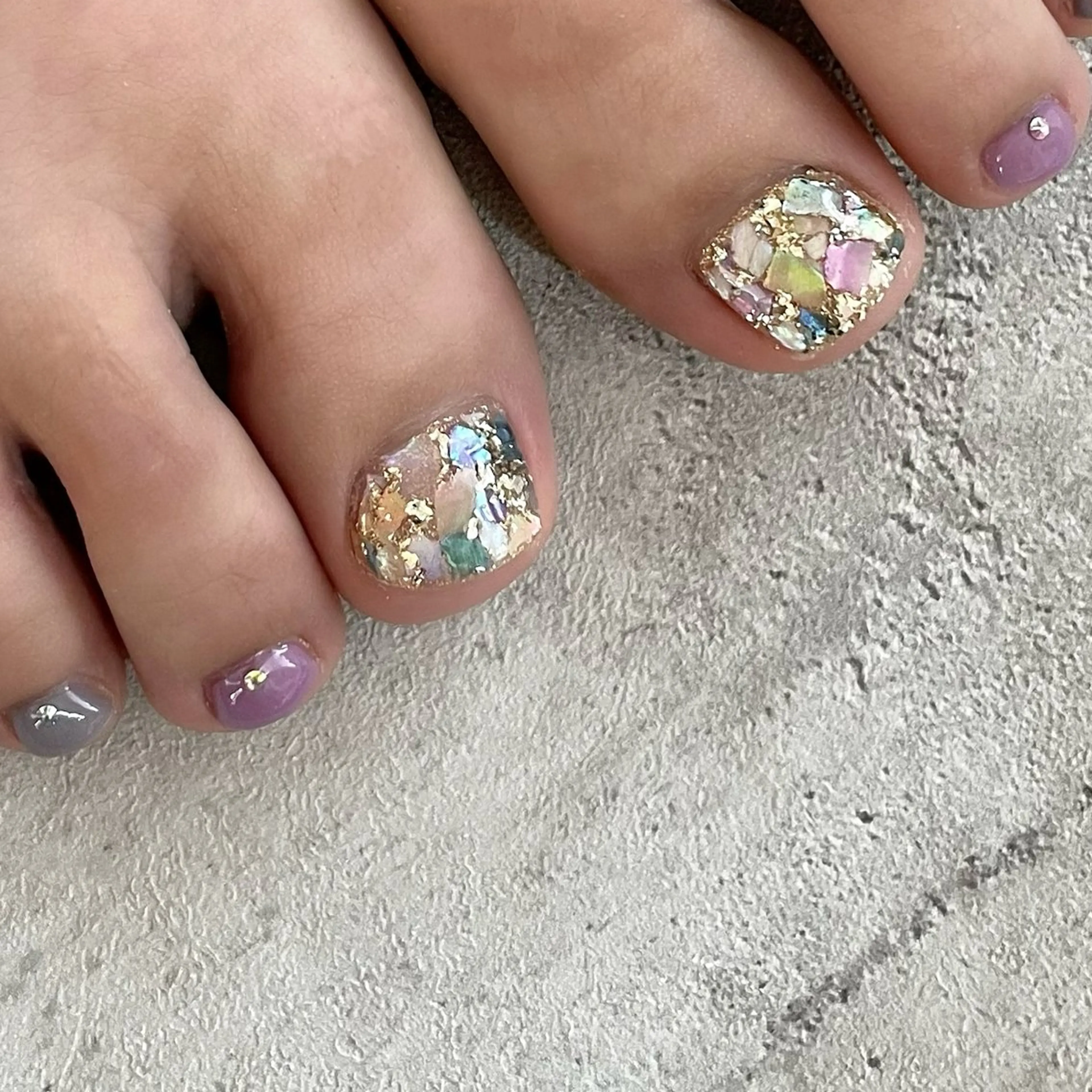 ネイル フットネイル ジェルネイル シンプルネイル 東 千夏のネイルデザイン