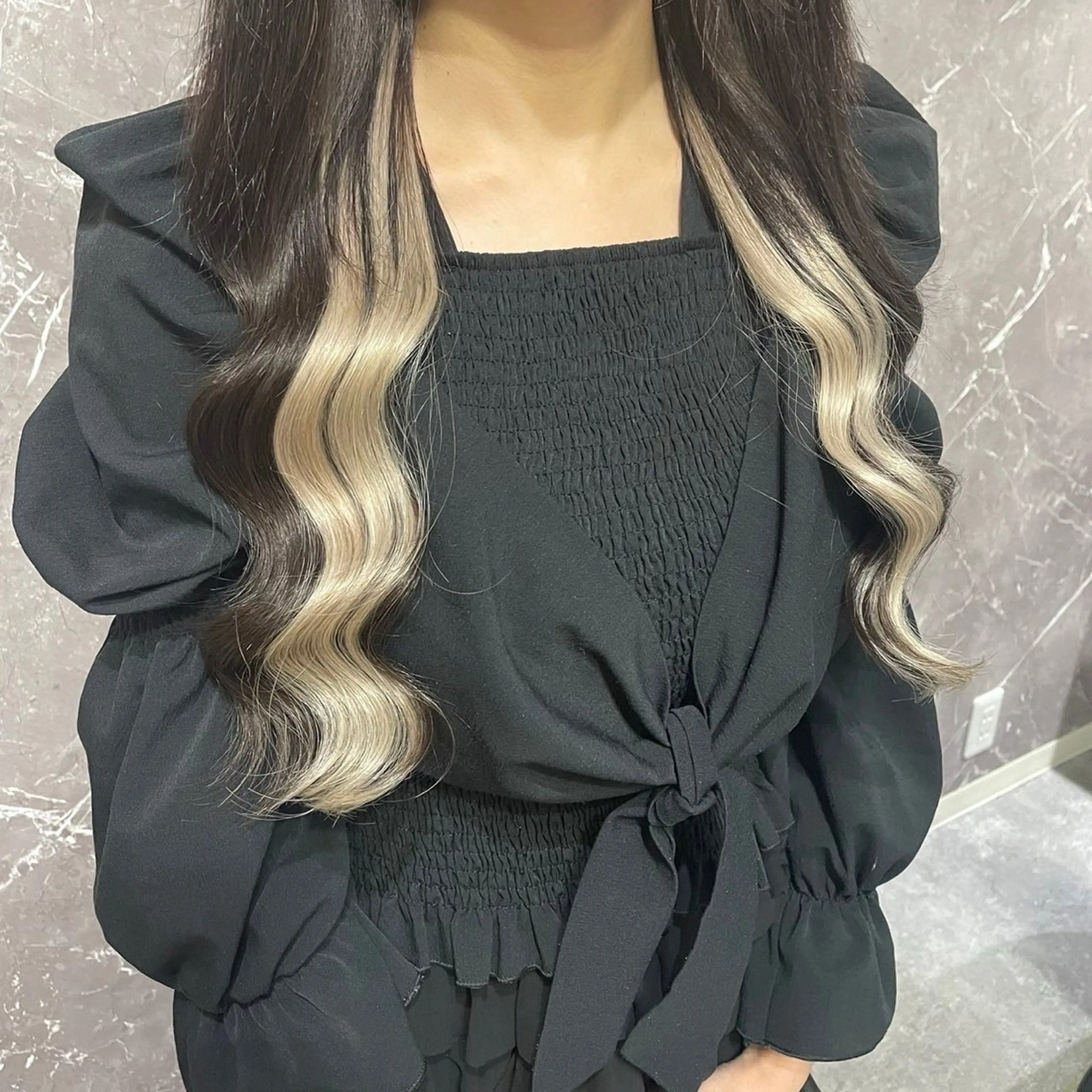 ロング RIN シールエクステのヘアスタイル