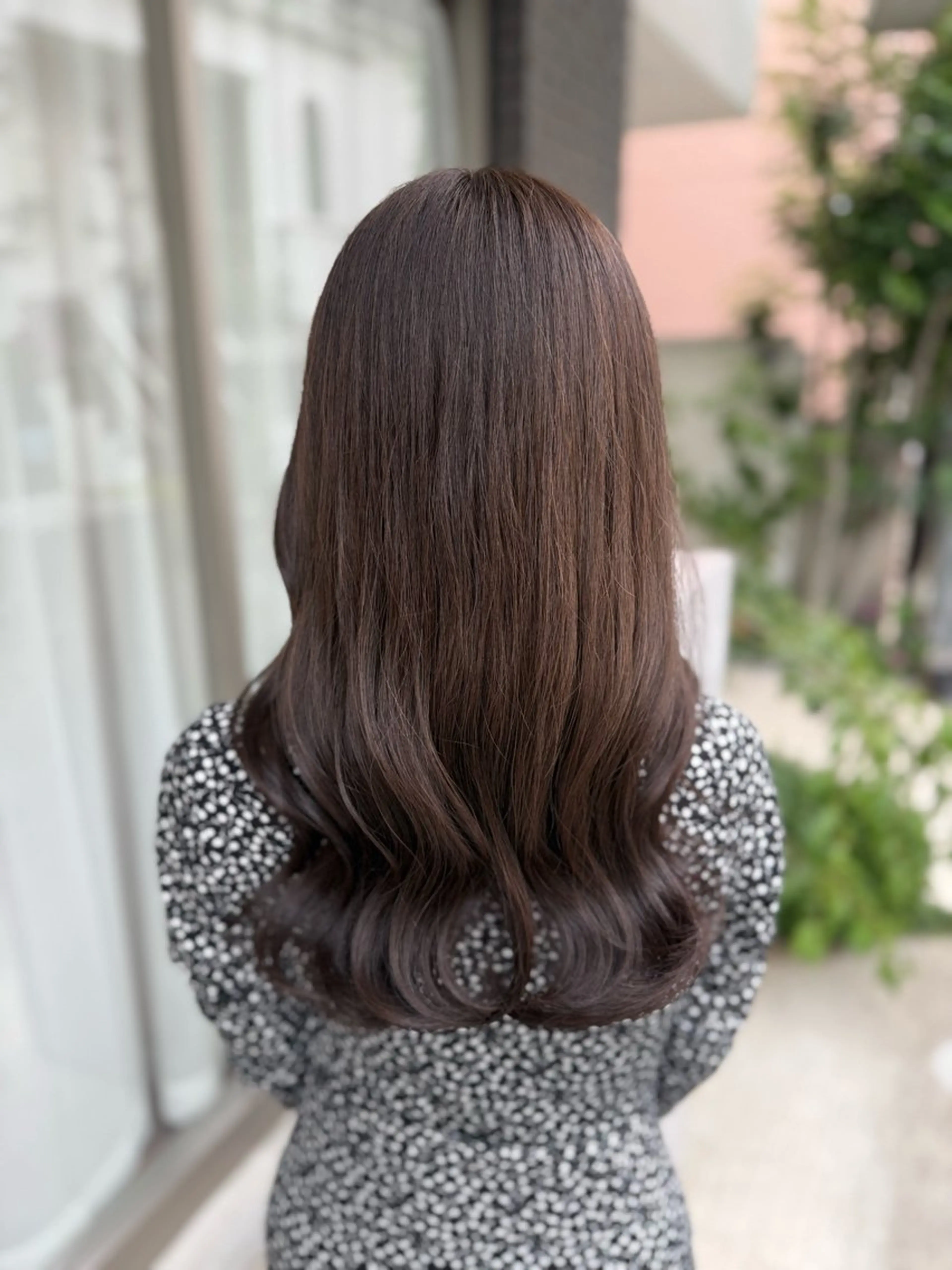 セミロング カラー グレージュ オリーブグレージュ オリーブグレー グレージュ/透明感/ 韓国ヘア/RISAのヘアスタイル