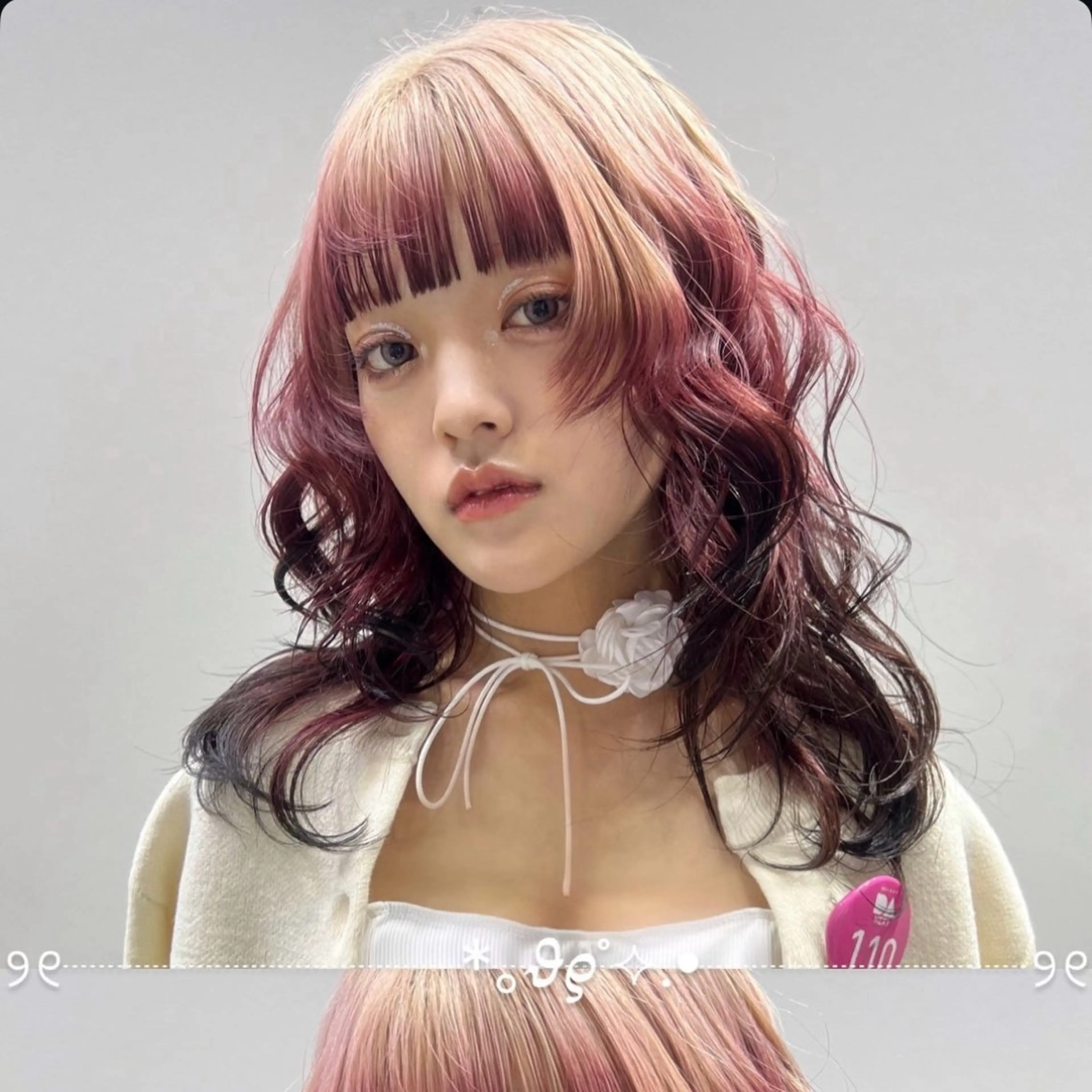 ロング カラー デザインカラー ヘアカラー デザインカラー/ハイ トーン/konomiのヘアスタイル