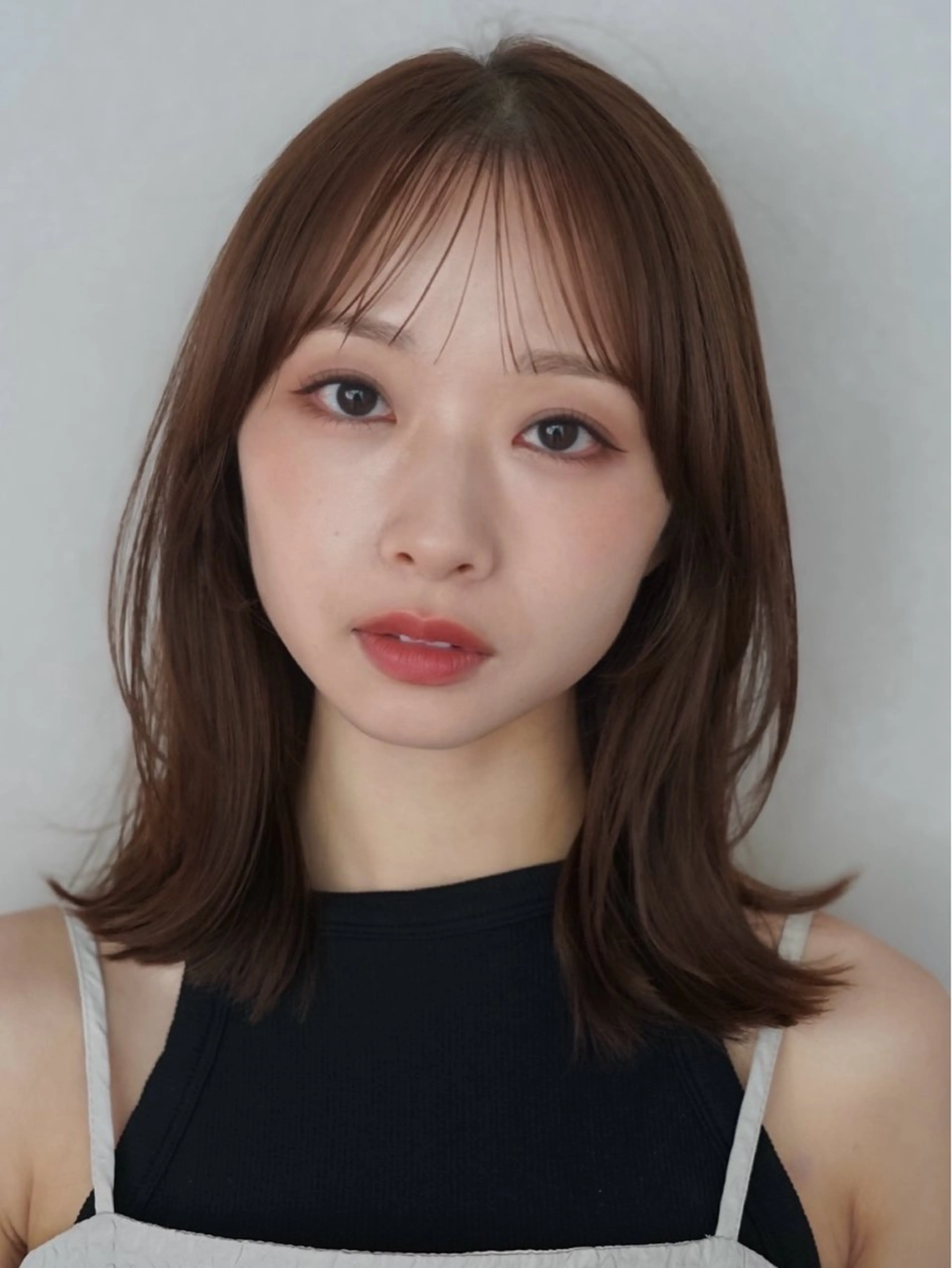 ミディアム カラー くびれヘア レイヤーカット/ くびれヘア佐藤大空のヘアスタイル