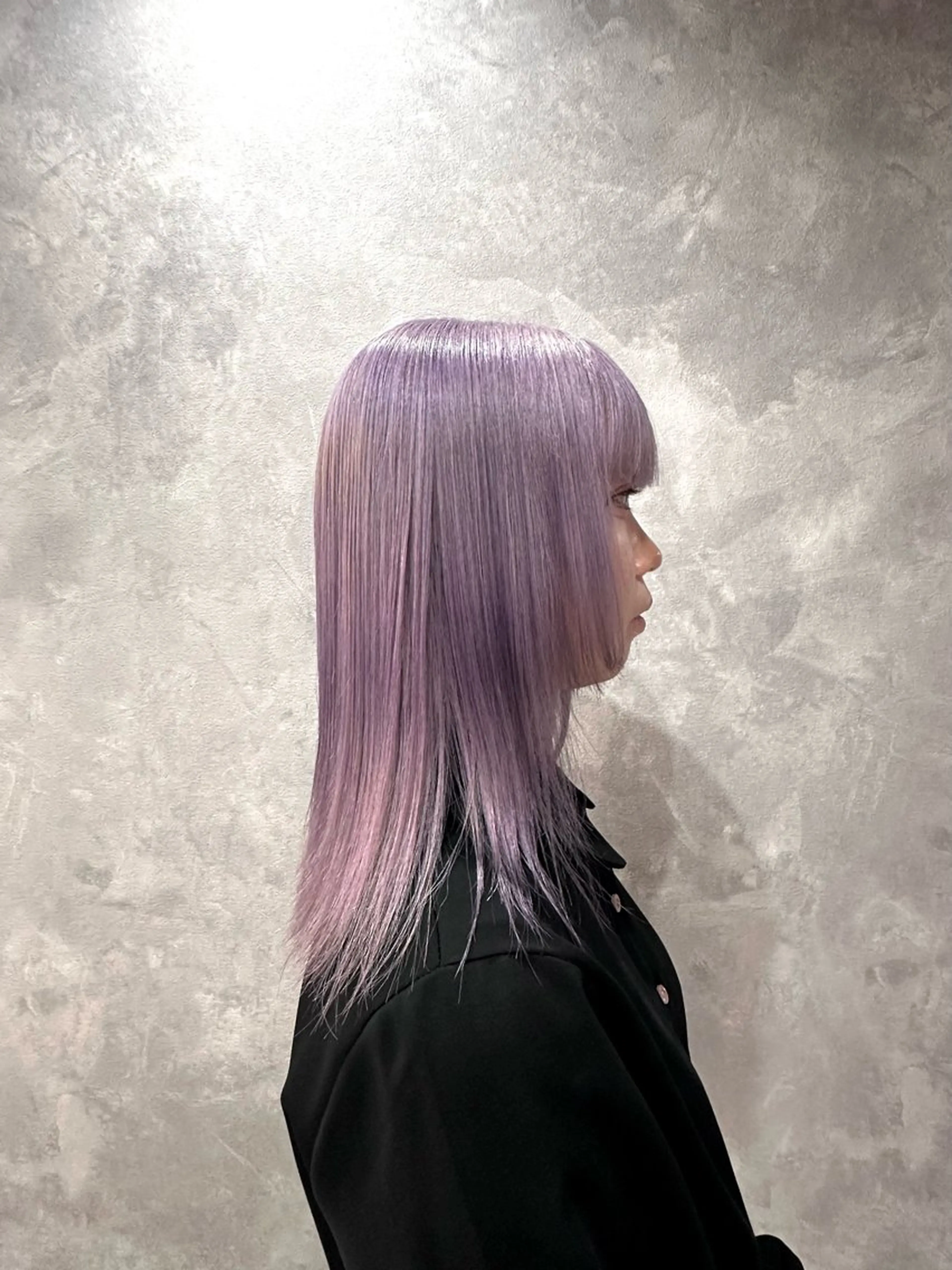 ミディアム ヘアカラー 中川 舞のヘアスタイル