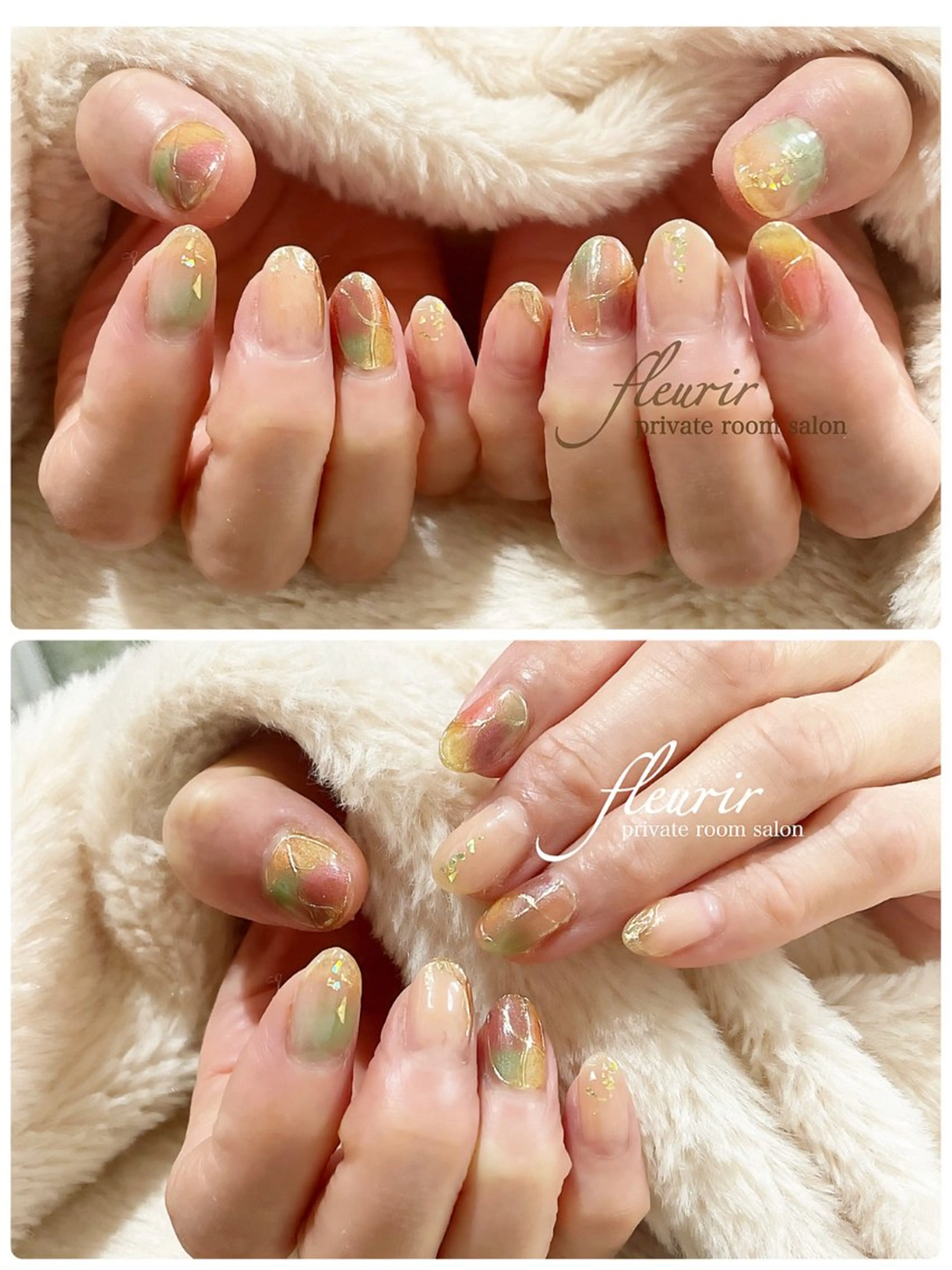 ネイル アートネイル フルリール 【プライベートサロンのネイルデザイン