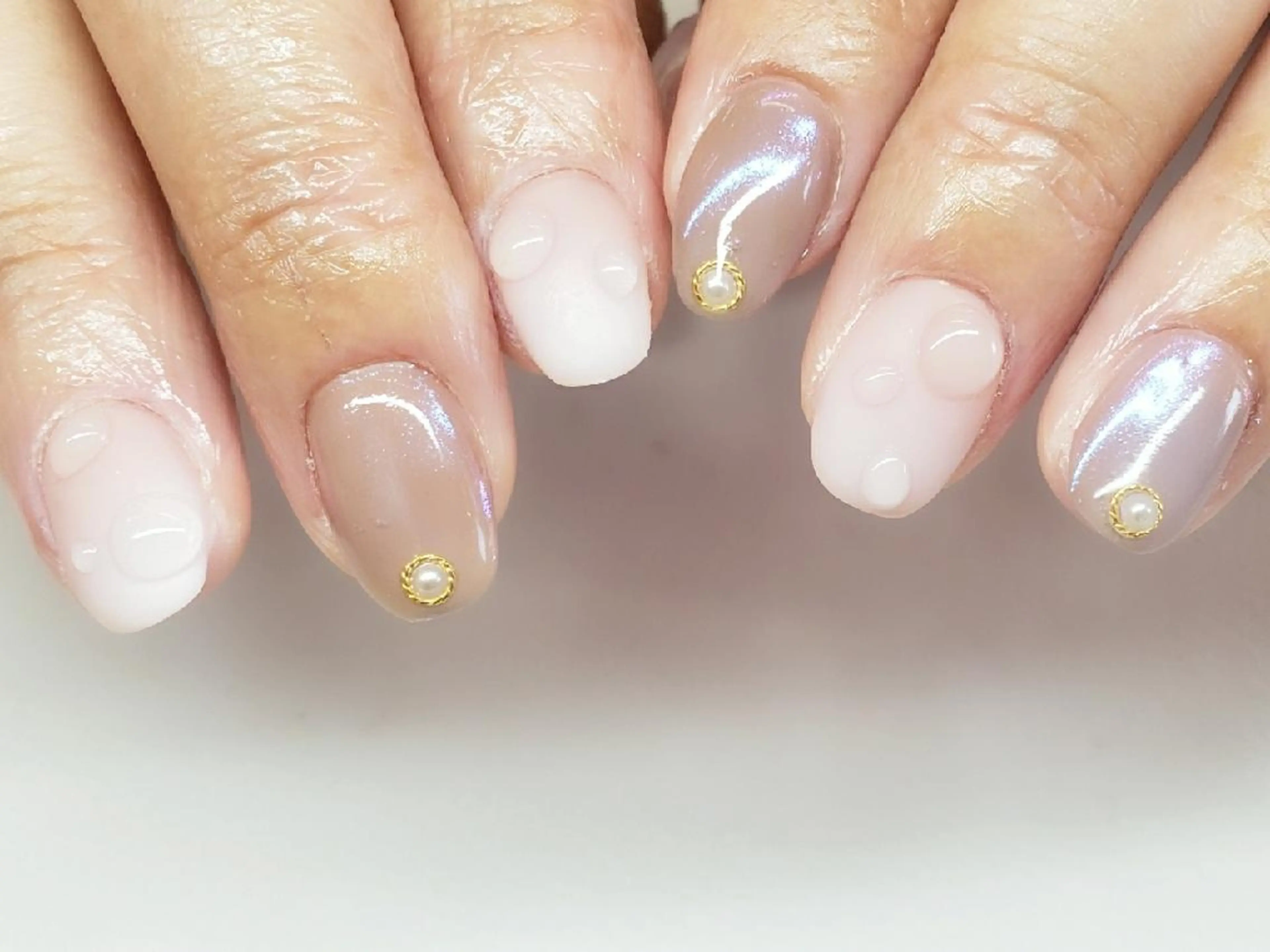 ネイル ミラーネイル ワンカラーネイル ハンドネイル NOGUCHI  KANAのネイルデザイン