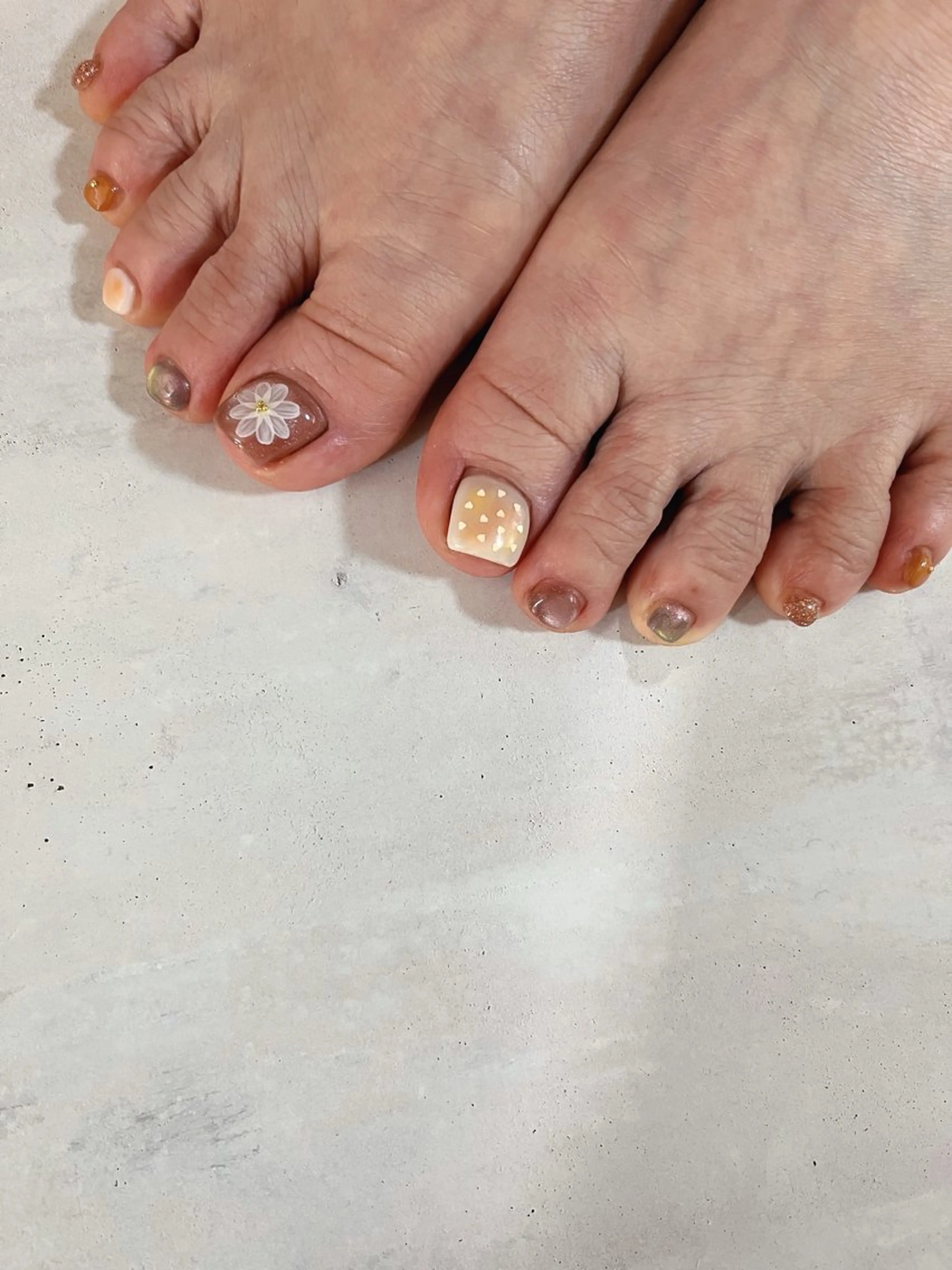 ネイル フットネイル K Aのネイルデザイン