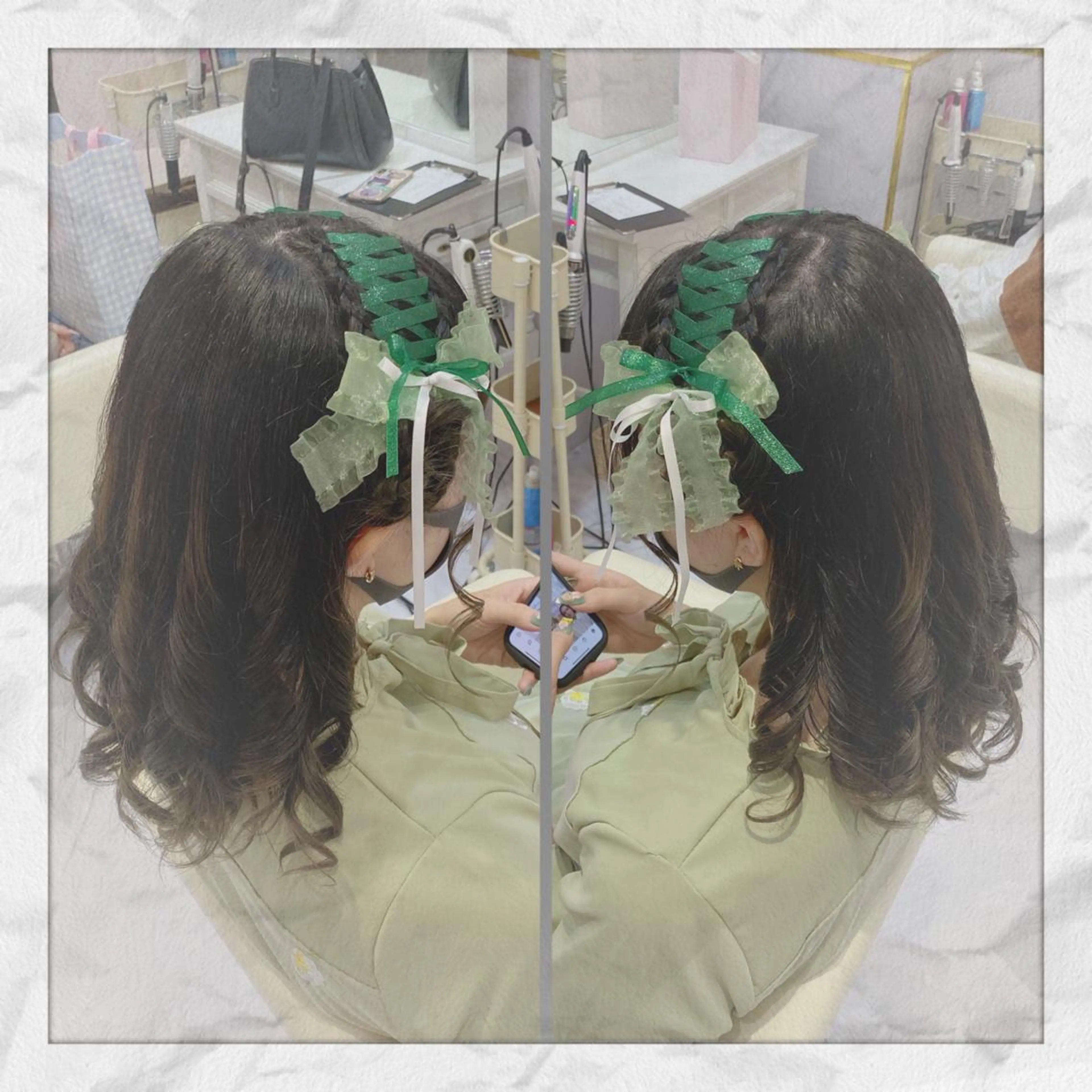 セミロング ヘアアレンジ ヘアセット ヘアセット/着付け 𓇼 松本 夏美𓇼のヘアスタイル