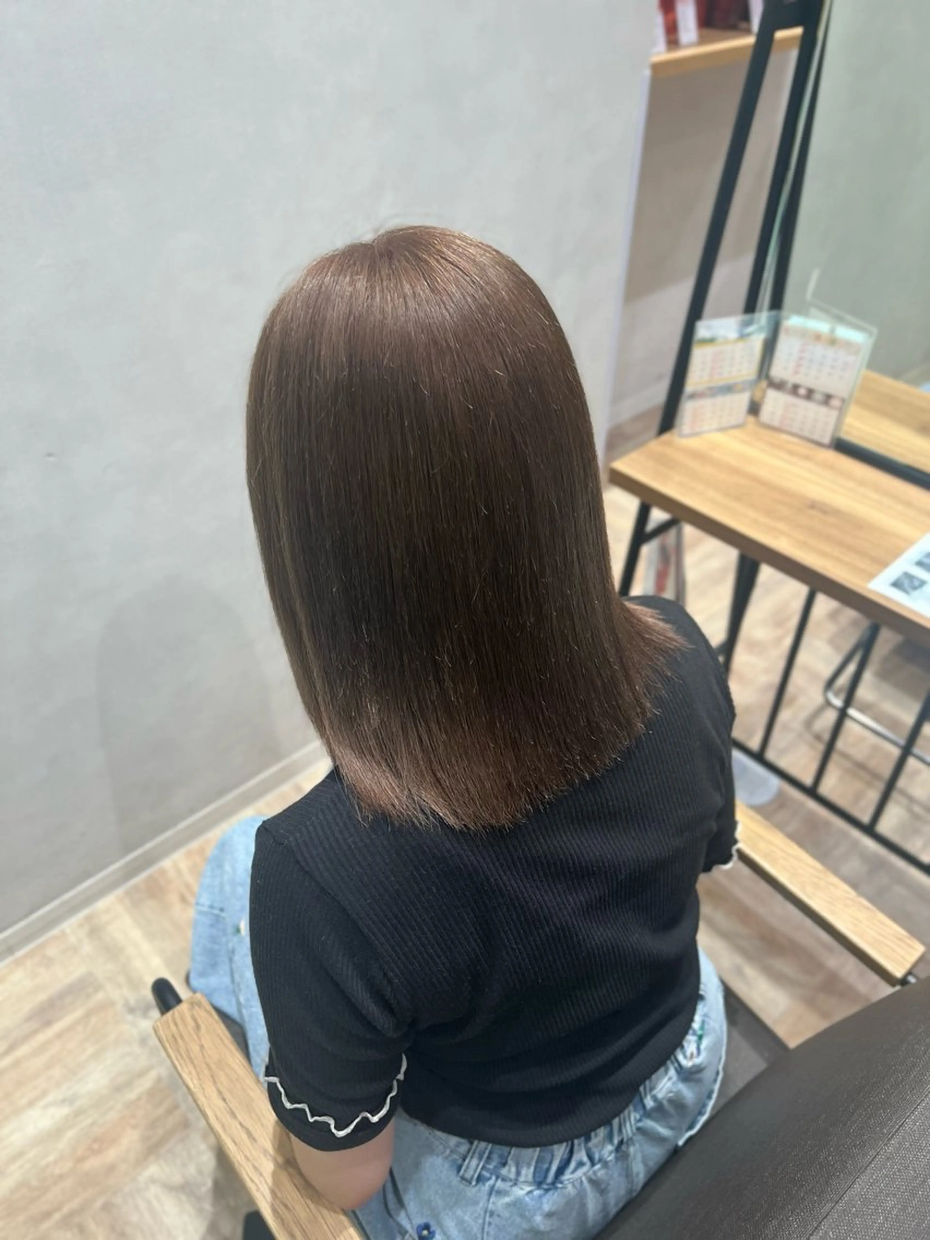 似合わせカット+ブリーチなしダブルカラーの写真