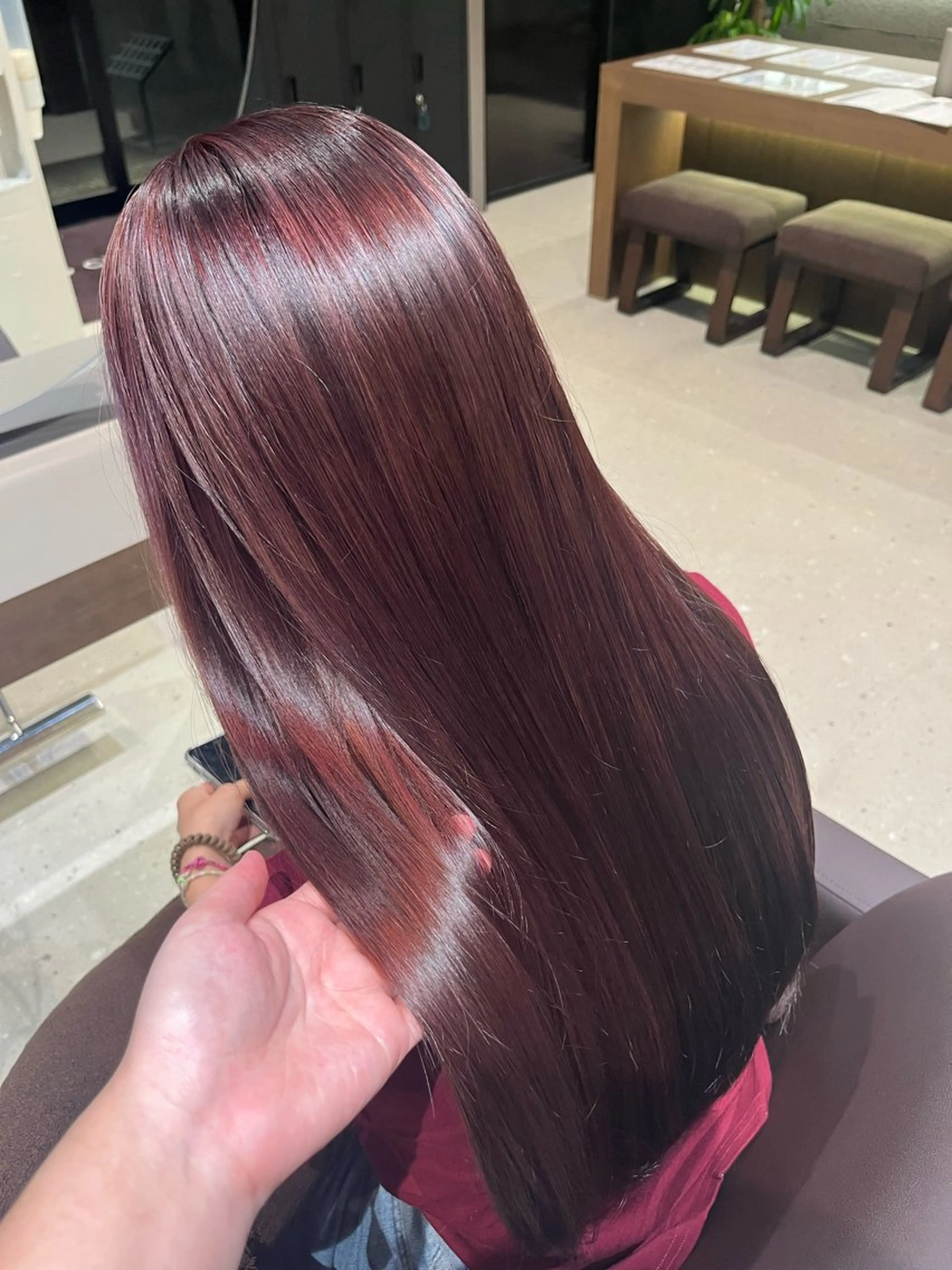 ロング カラー ヘアカラー トリートメント 🎀 おばま みゆう 🌼のヘアスタイル