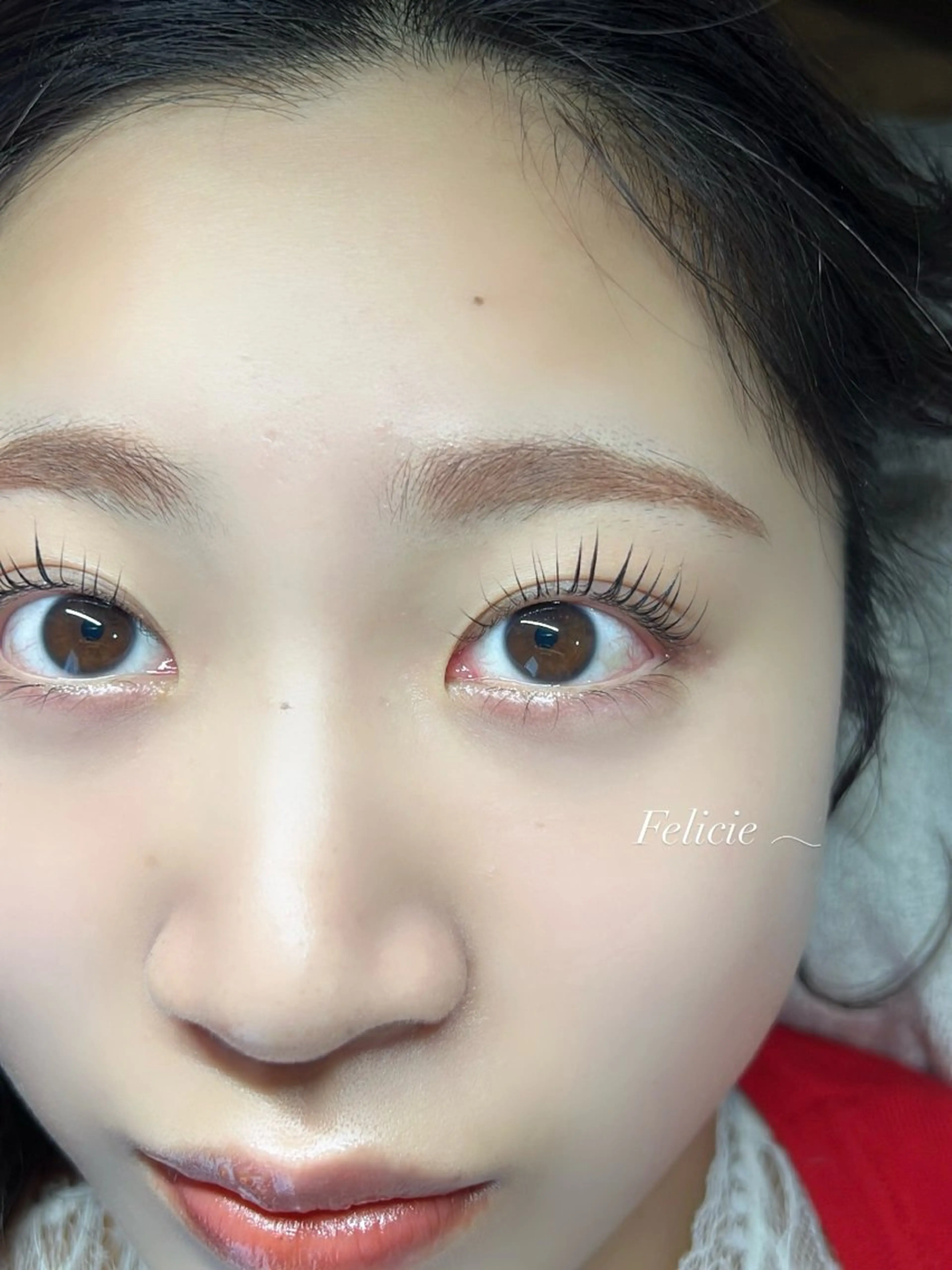 マツエク・マツパ パリジェンヌラッシュリフト Felicie＊ Sayakaのマツエク・マツパデザイン