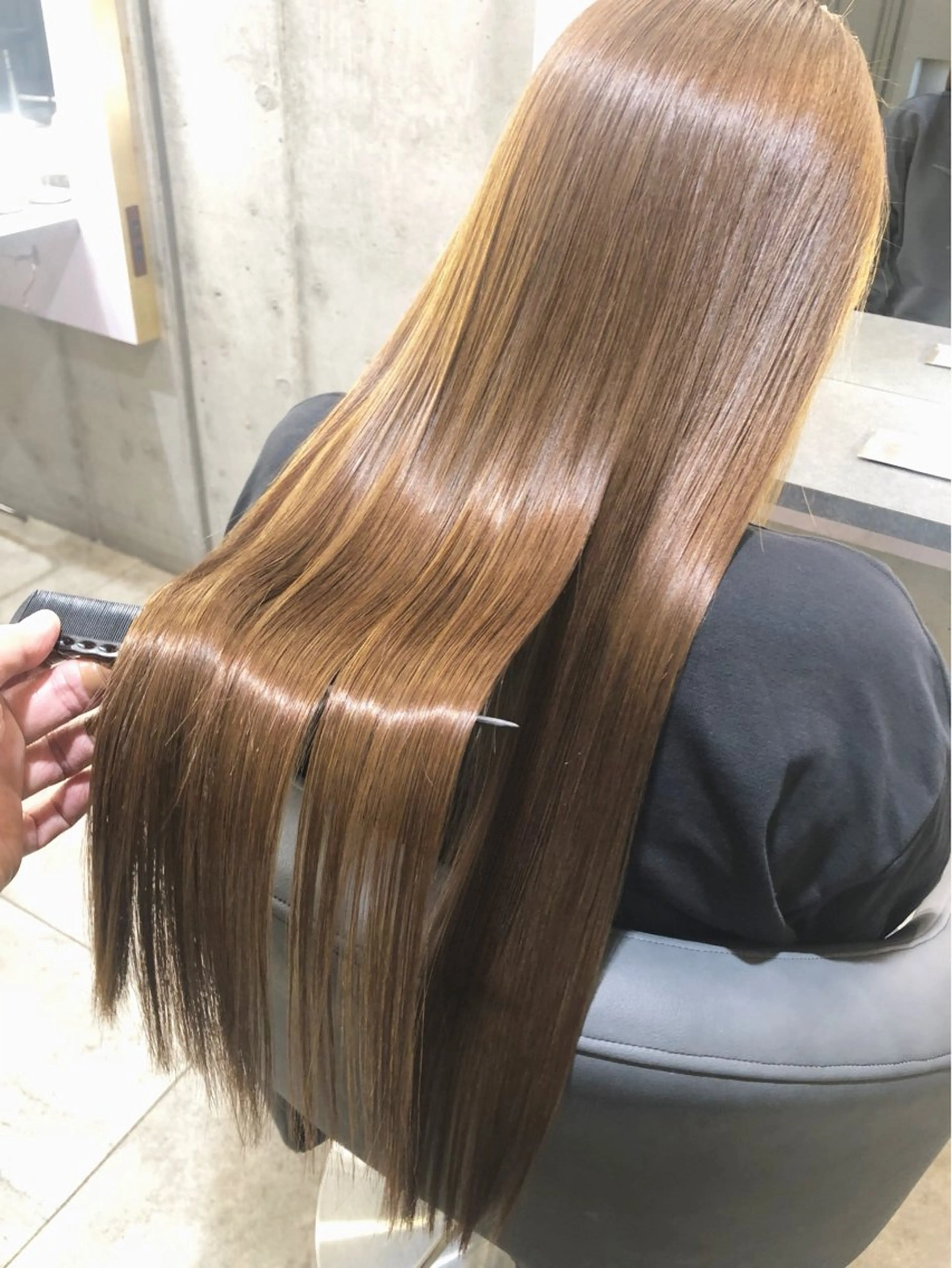 光色✨イルミナカラーorアディクシーカラー & 高保湿トリートメントの写真